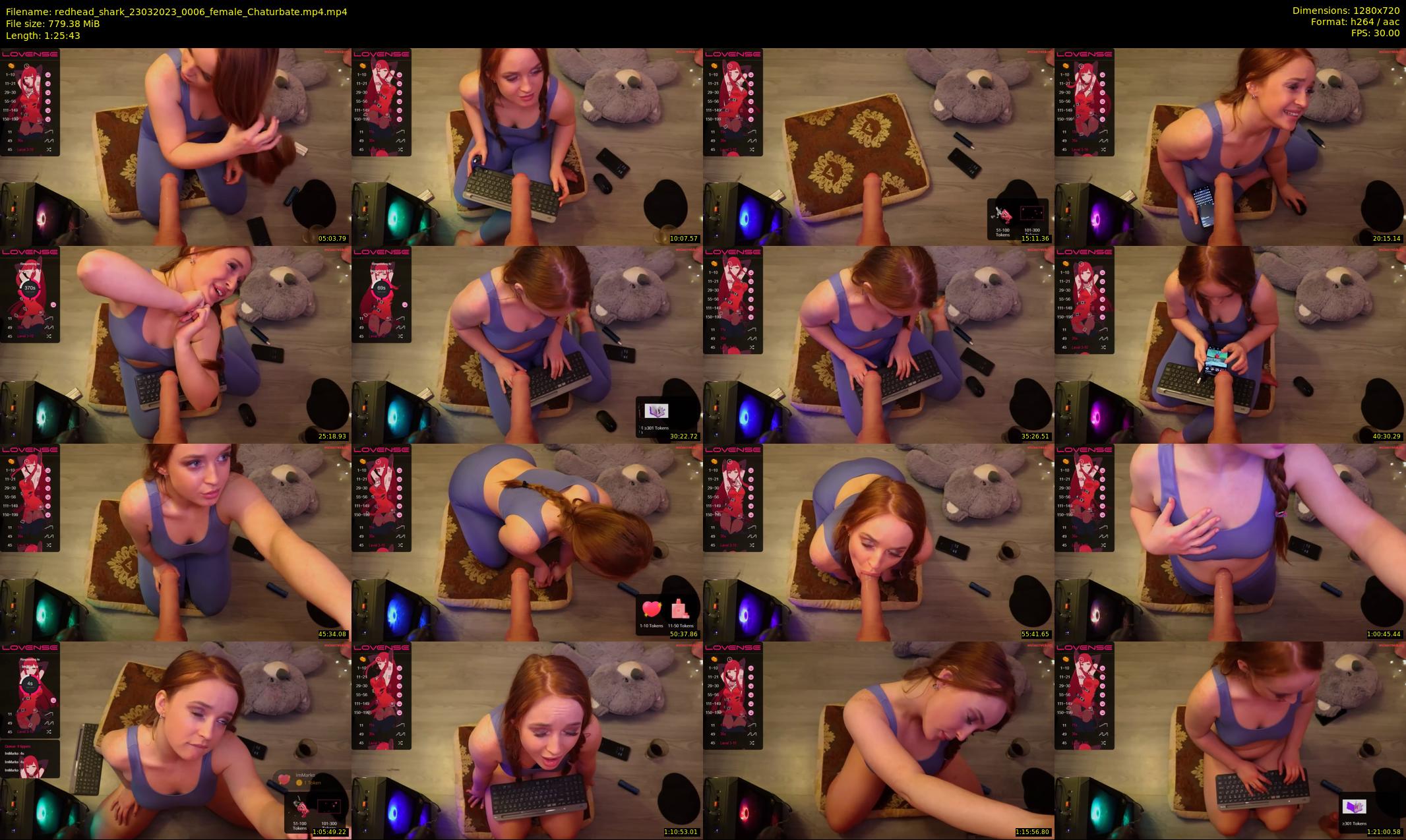 redhead_shark — 86 minute Chaturbate female cam show recording, 720p, Mar 23, 2023