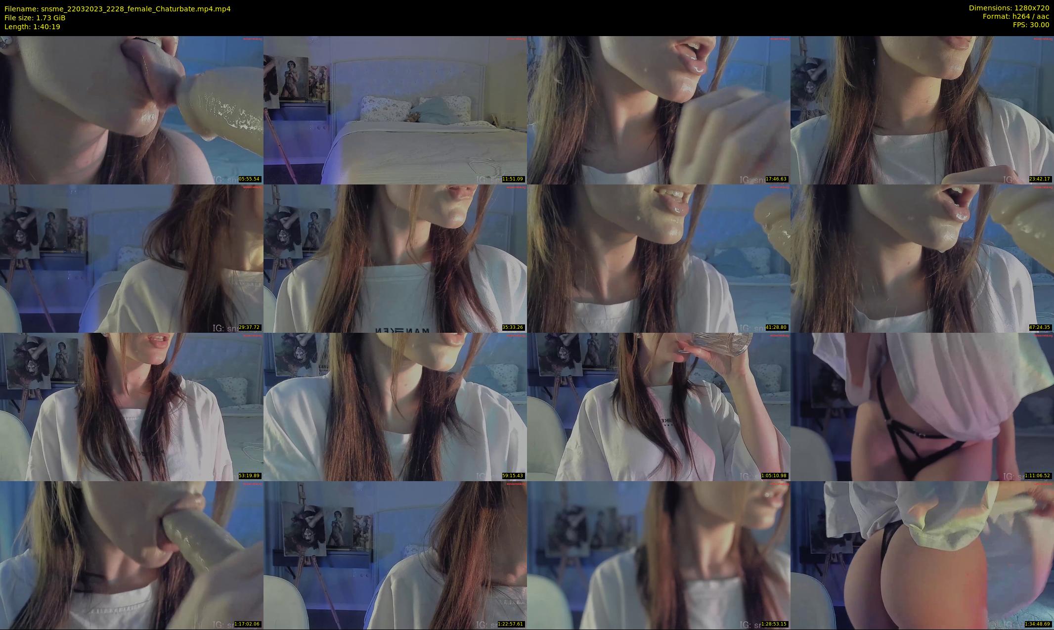 snsme — 101 minute Chaturbate female cam show recording, 720p, Mar 22, 2023
