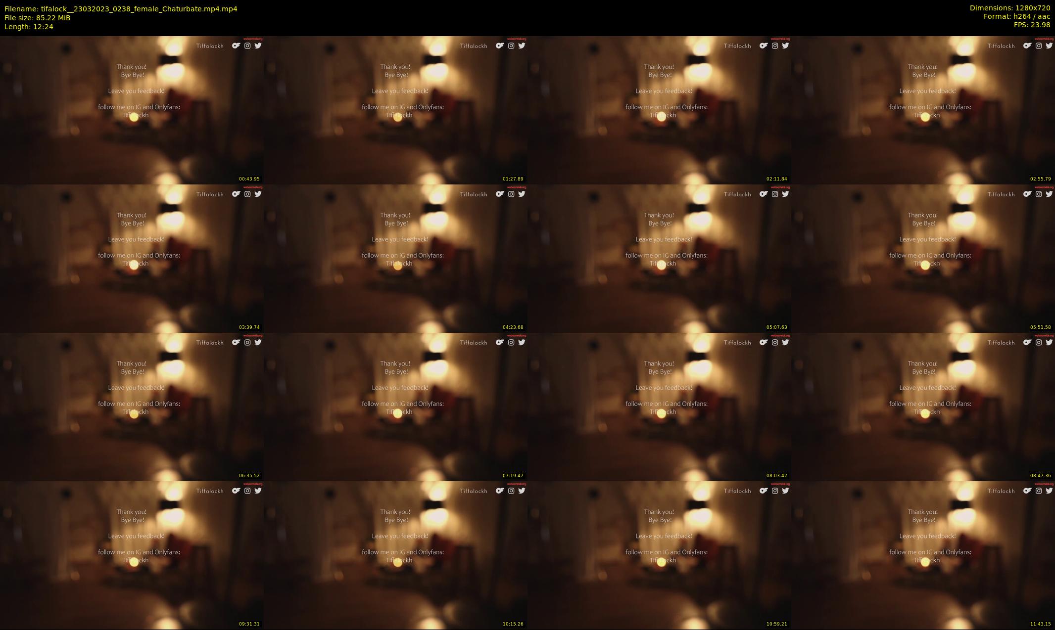 tifalock_ — 13 minute Chaturbate female cam show recording, 720p, Mar 23, 2023