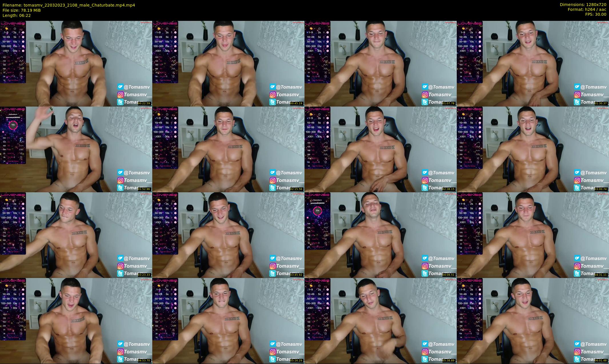 tomasmv — 7 minute Chaturbate male cam show recording, 720p, Mar 22, 2023