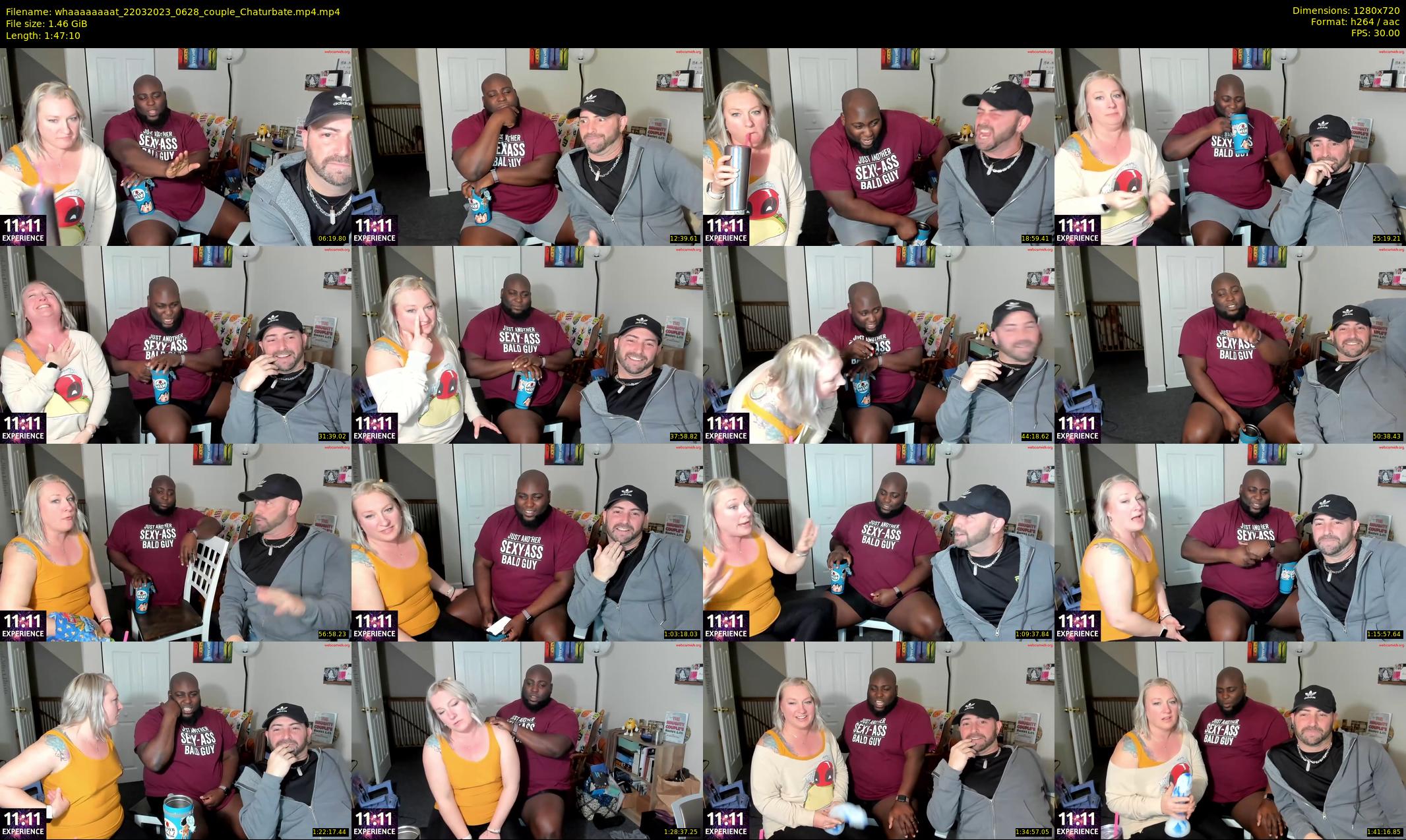 whaaaaaaaat — 108 minute Chaturbate couple cam show recording, 720p, Mar 22, 2023
