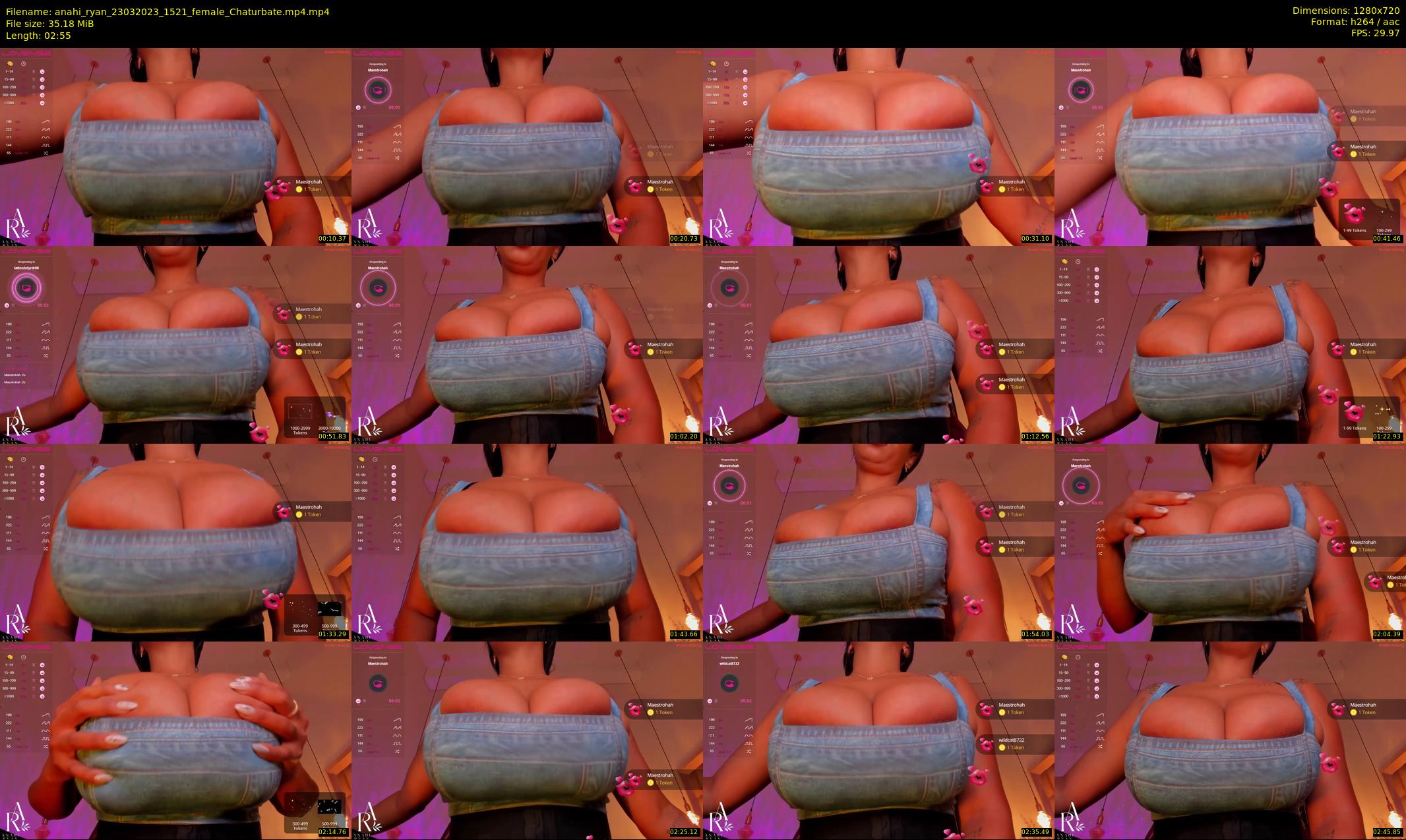 anahi_ryan — 3 minute Chaturbate female cam show recording, 720p, Mar 23, 2023