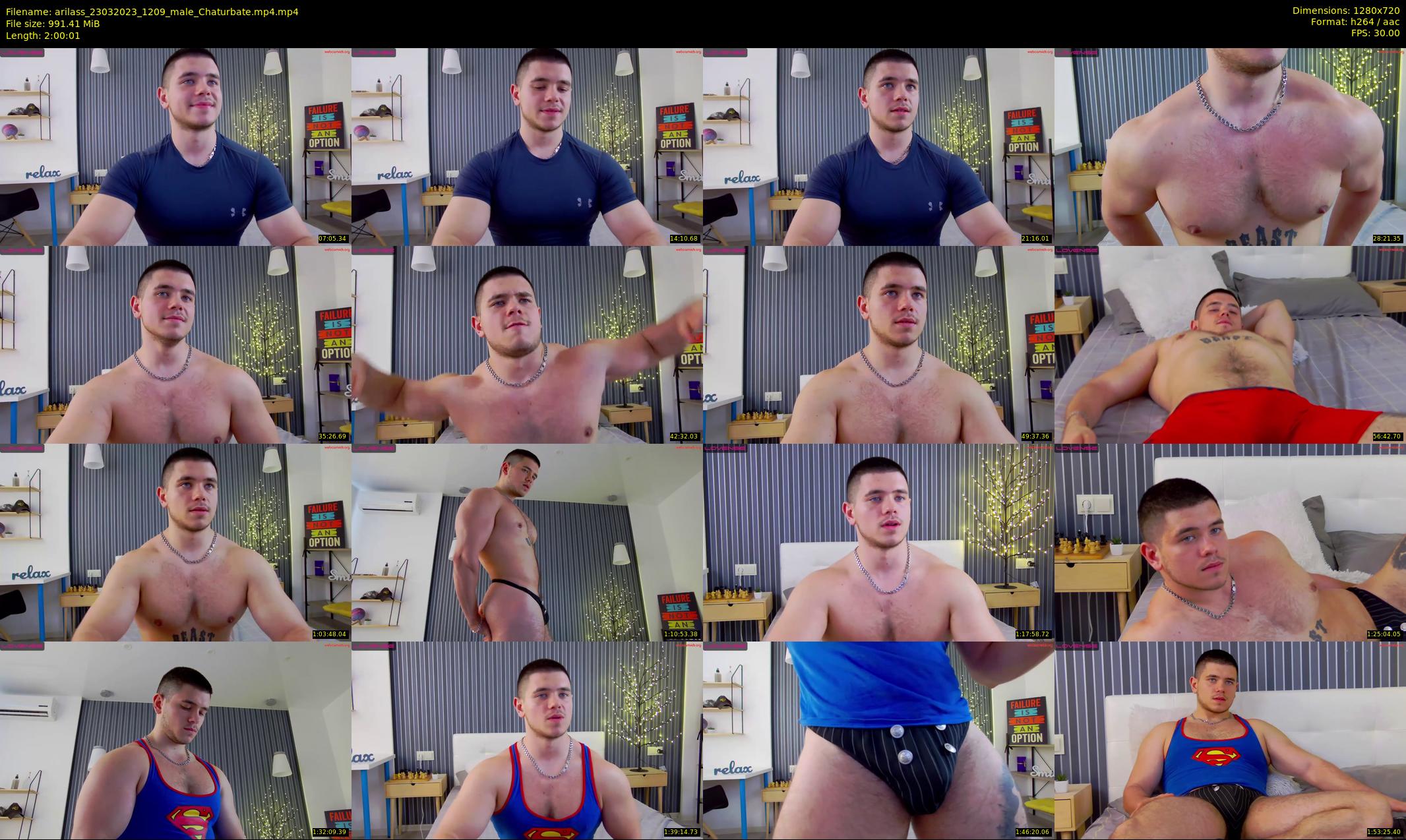 arilass — 121 minute Chaturbate male cam show recording, 720p, Mar 23, 2023