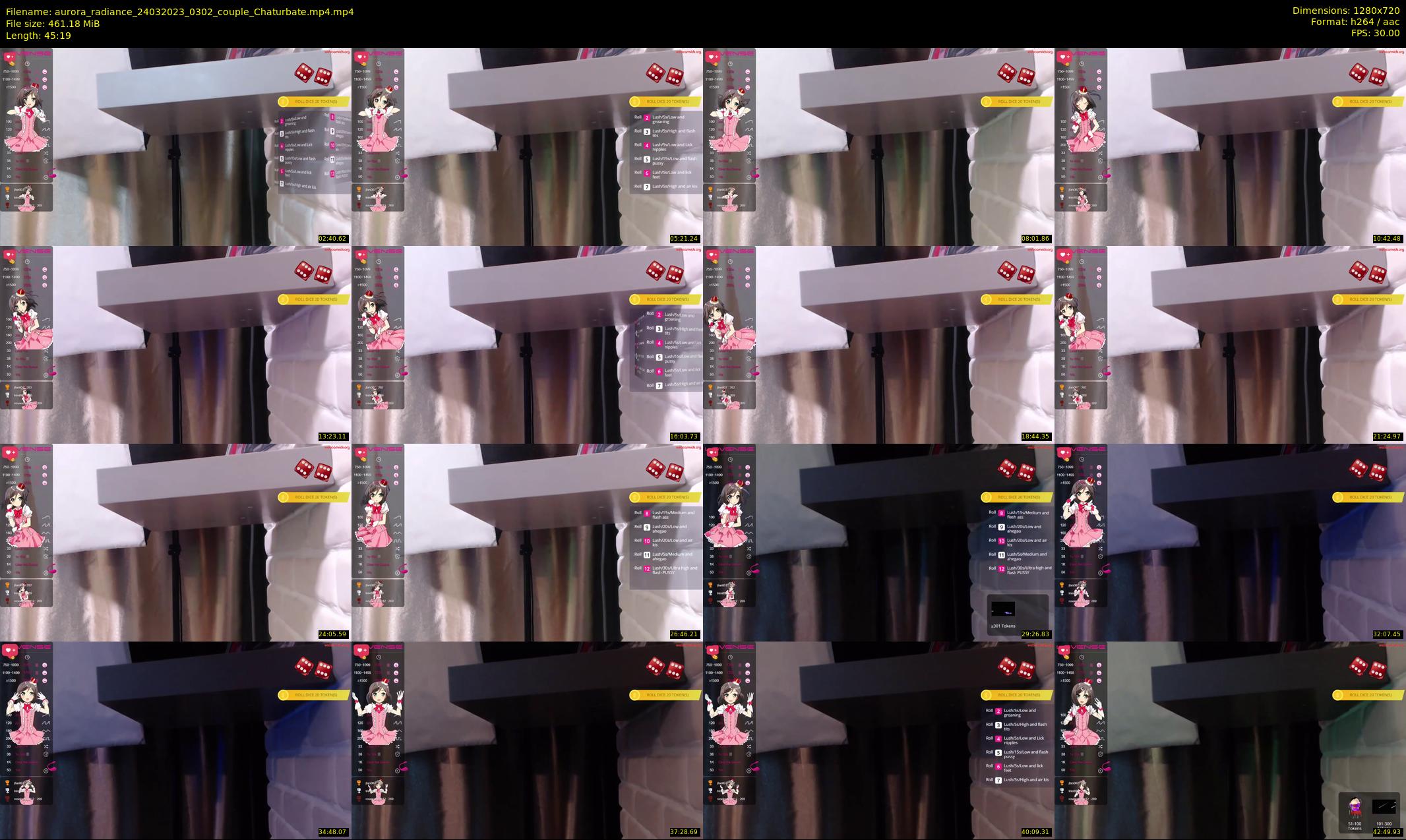 aurora_radiance — 46 minute Chaturbate couple cam show recording, 720p, Mar 24, 2023