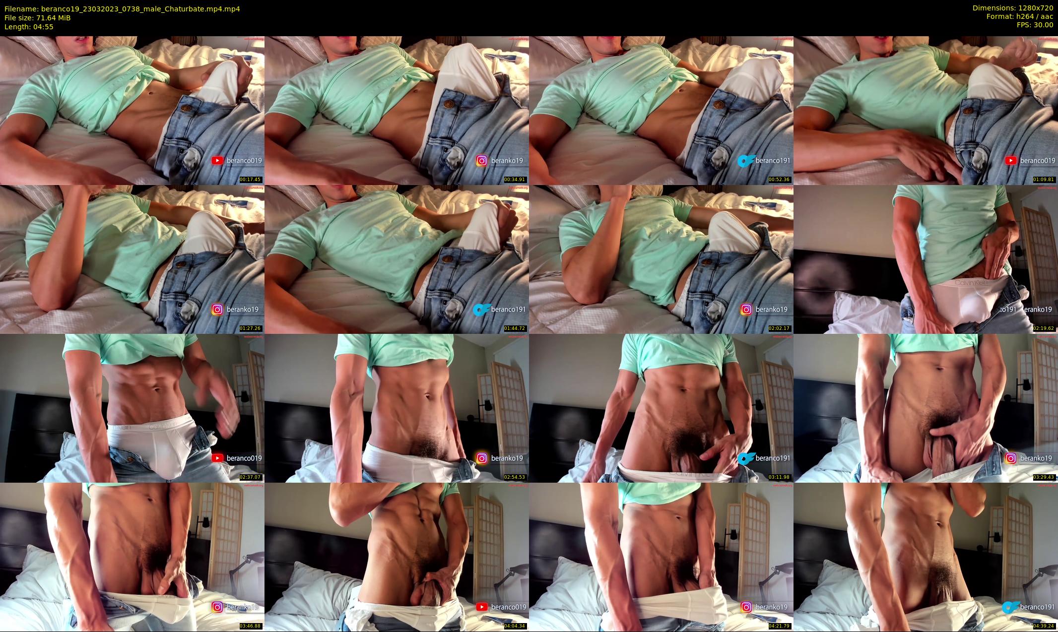 beranco19 — 5 minute Chaturbate male cam show recording, 720p, Mar 23, 2023