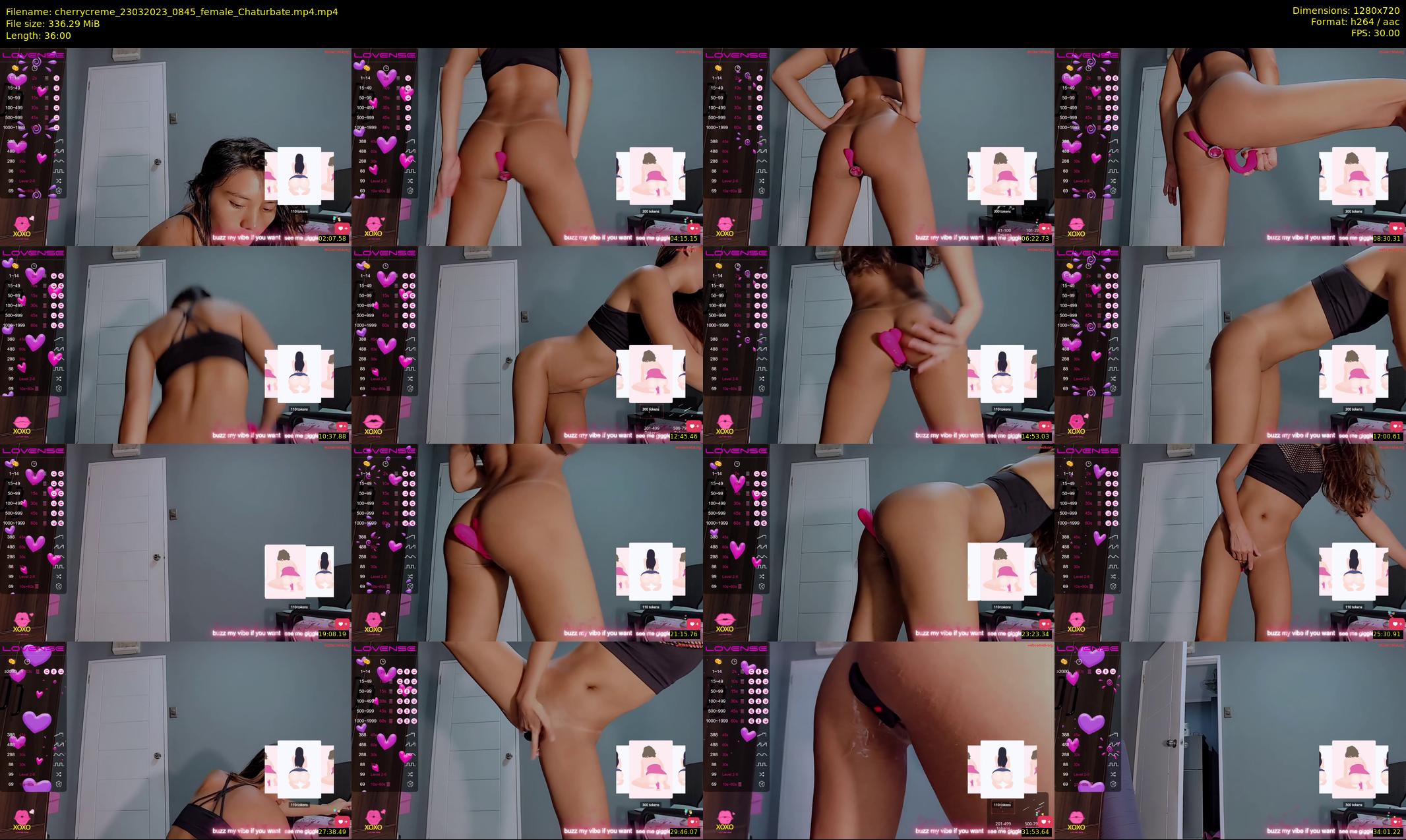 cherrycreme — 36 minute Chaturbate female cam show recording, 720p, Mar 23, 2023