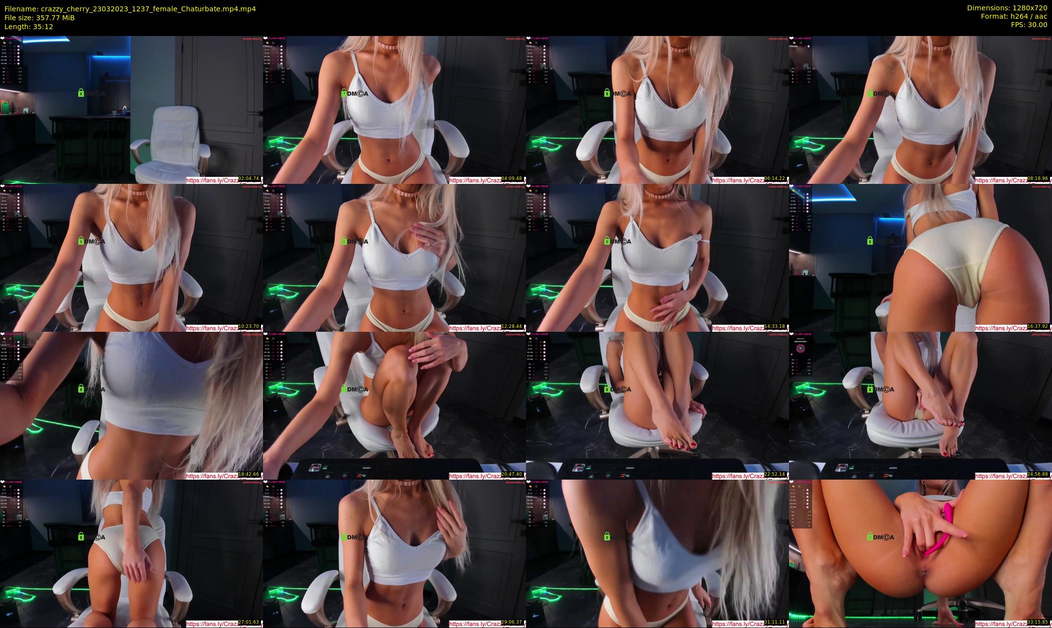 crazzy_cherry — 36 minute Chaturbate female cam show recording, 720p, Mar 23, 2023