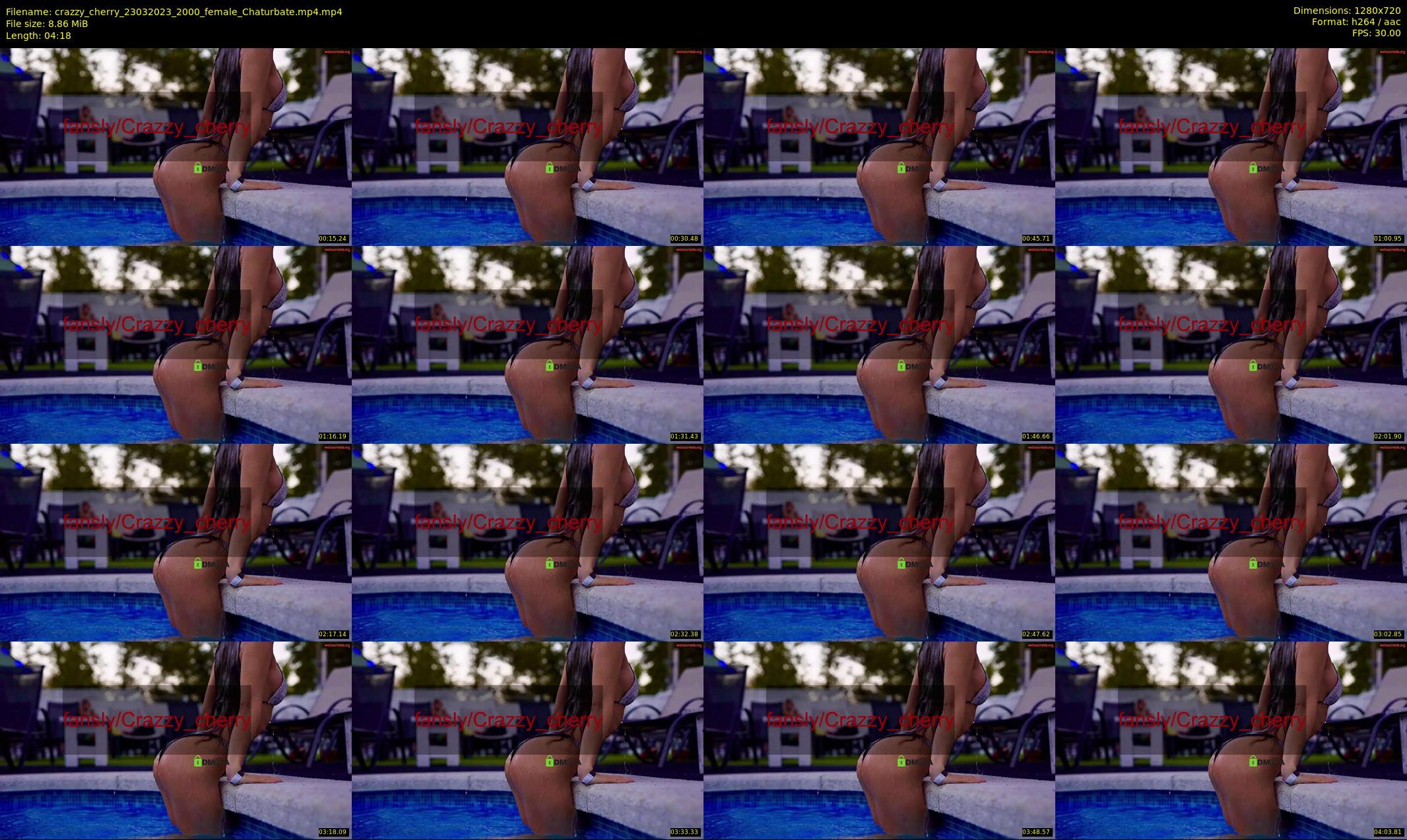 crazzy_cherry — 5 minute Chaturbate female cam show recording, 720p, Mar 23, 2023