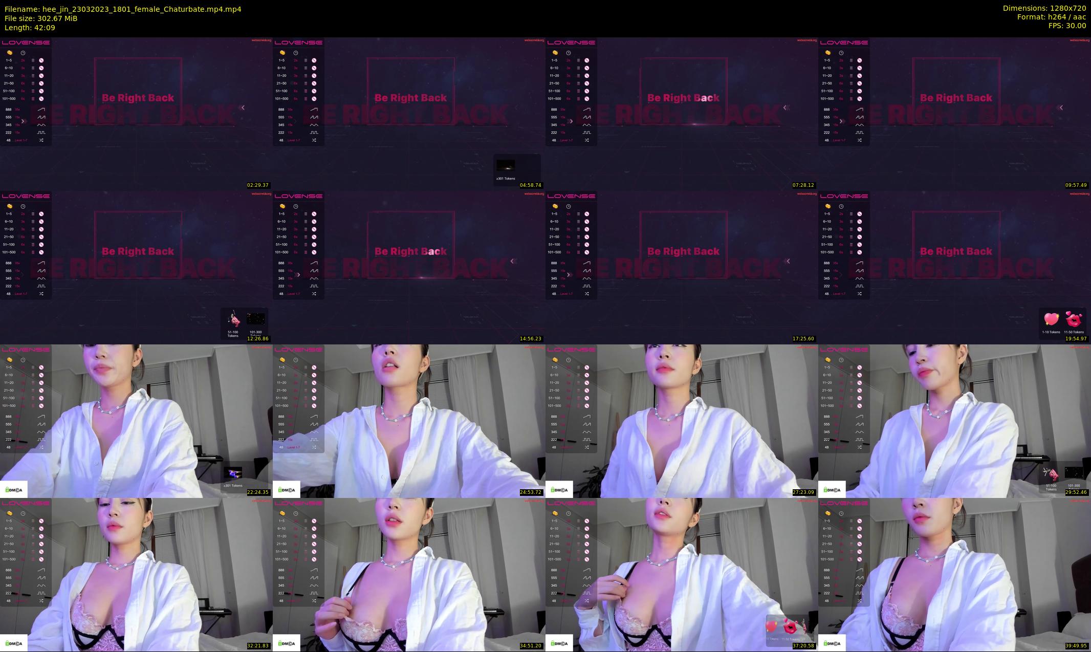 hee_jin — 43 minute Chaturbate female cam show recording, 720p, Mar 23, 2023