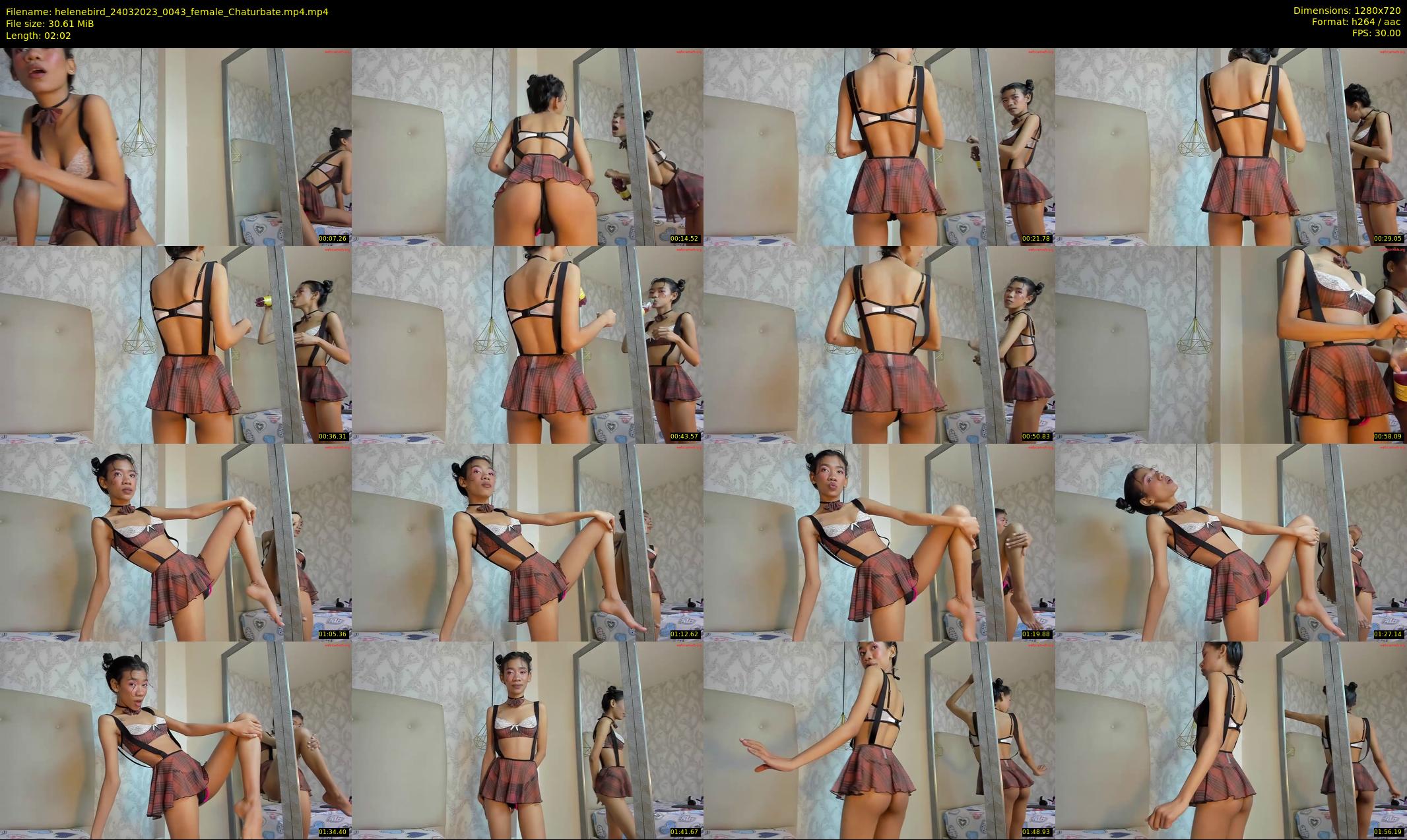 helenebird — 3 minute Chaturbate female cam show recording, 720p, Mar 24, 2023