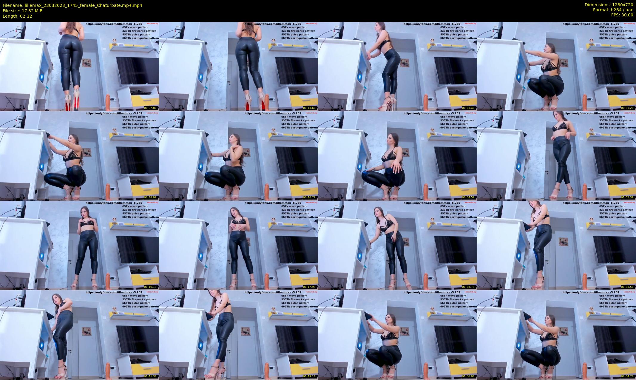 lillemax — 3 minute Chaturbate female cam show recording, 720p, Mar 23, 2023