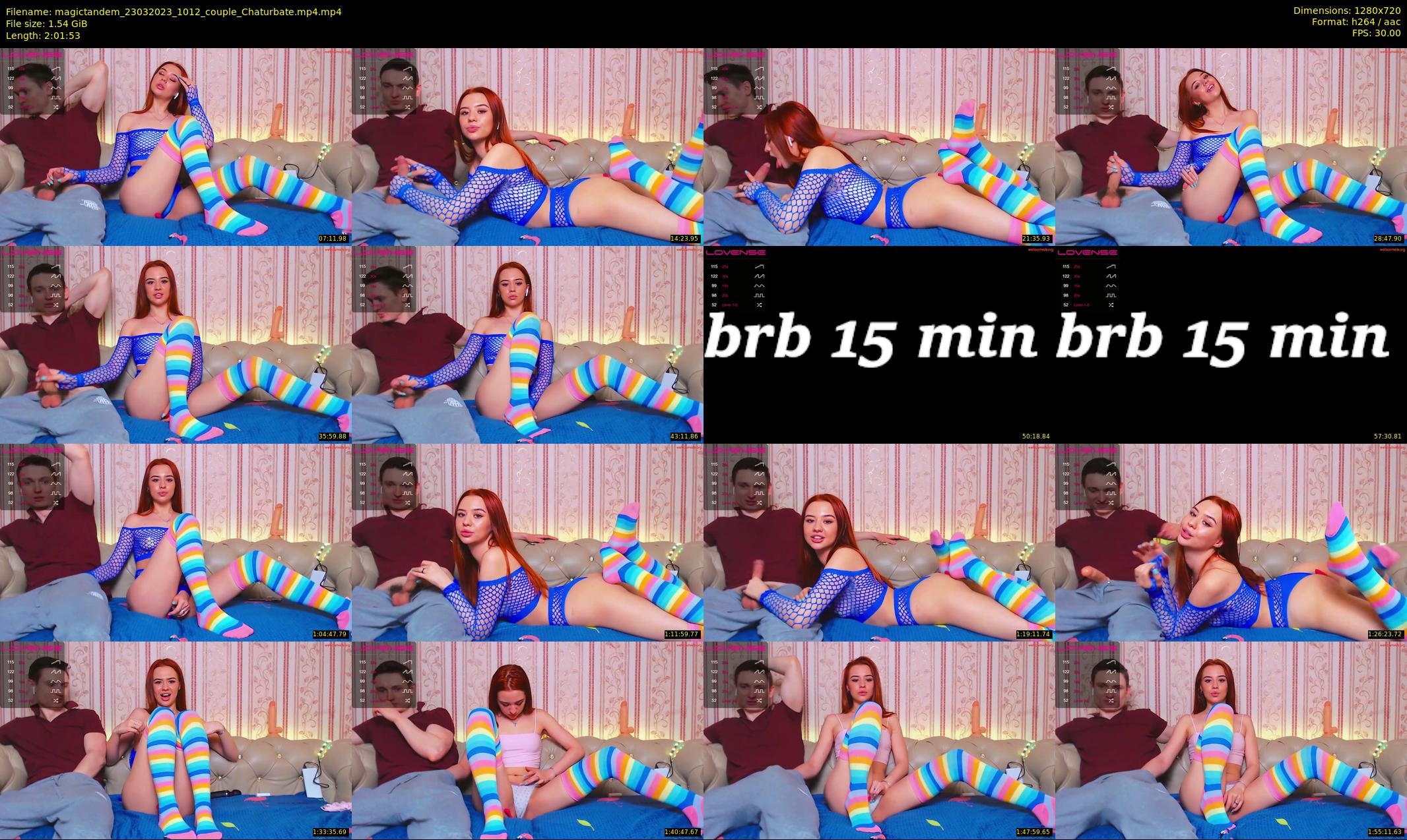 magictandem — 122 minute Chaturbate couple cam show recording, 720p, Mar 23, 2023