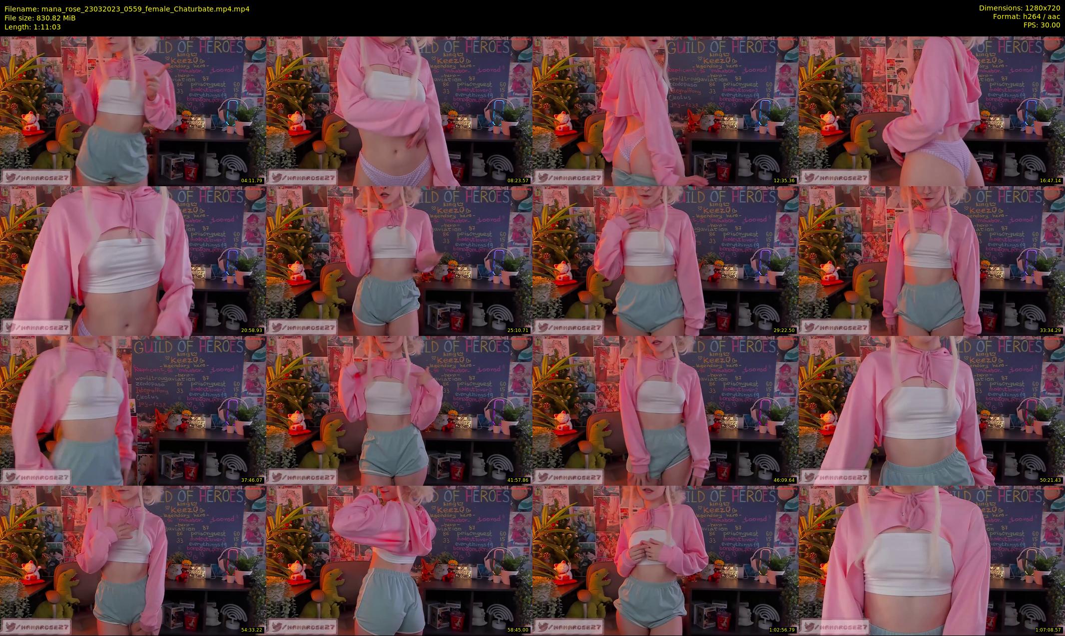 mana_rose — 72 minute Chaturbate female cam show recording, 720p, Mar 23, 2023