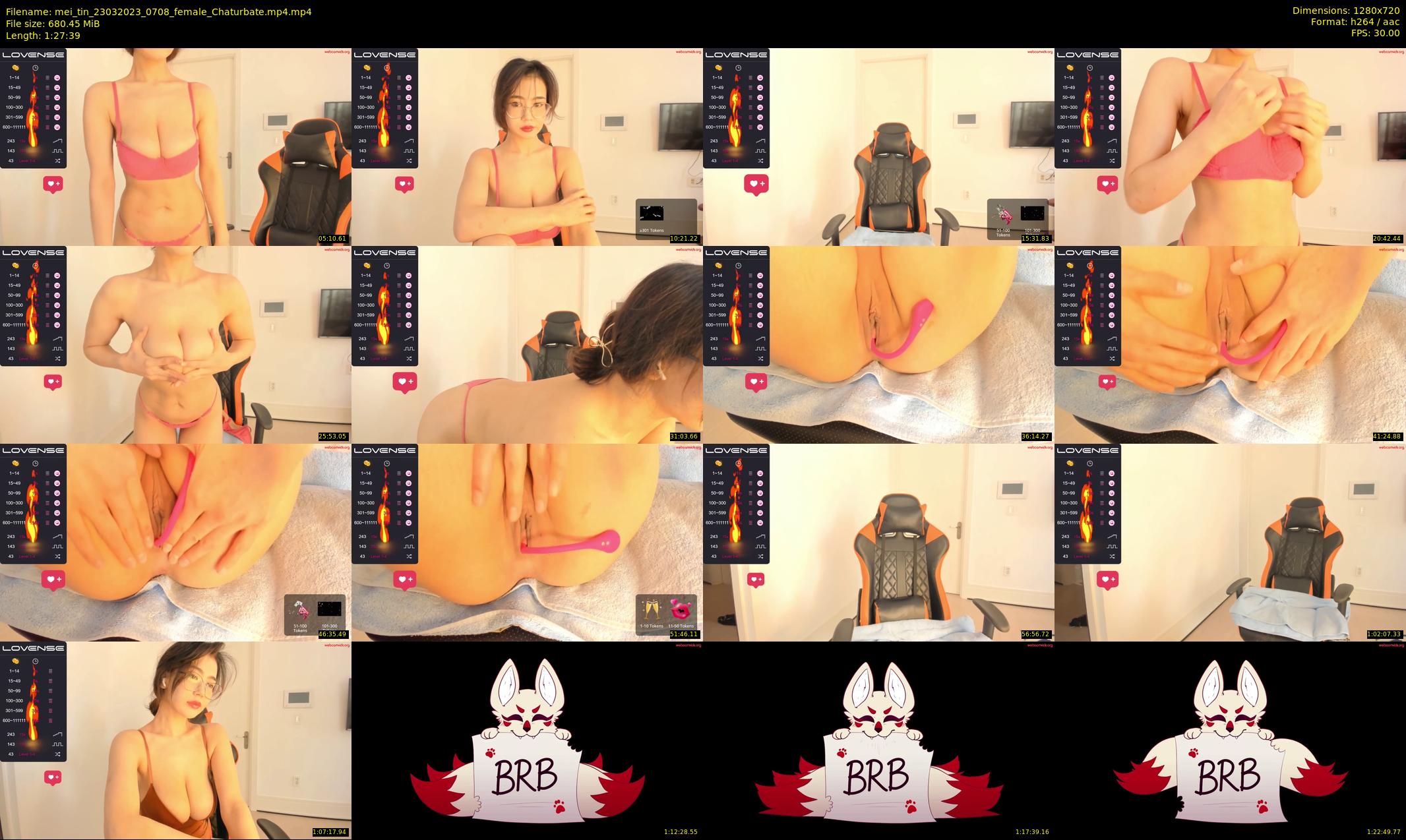 mei_tin — 88 minute Chaturbate female cam show recording, 720p, Mar 23, 2023