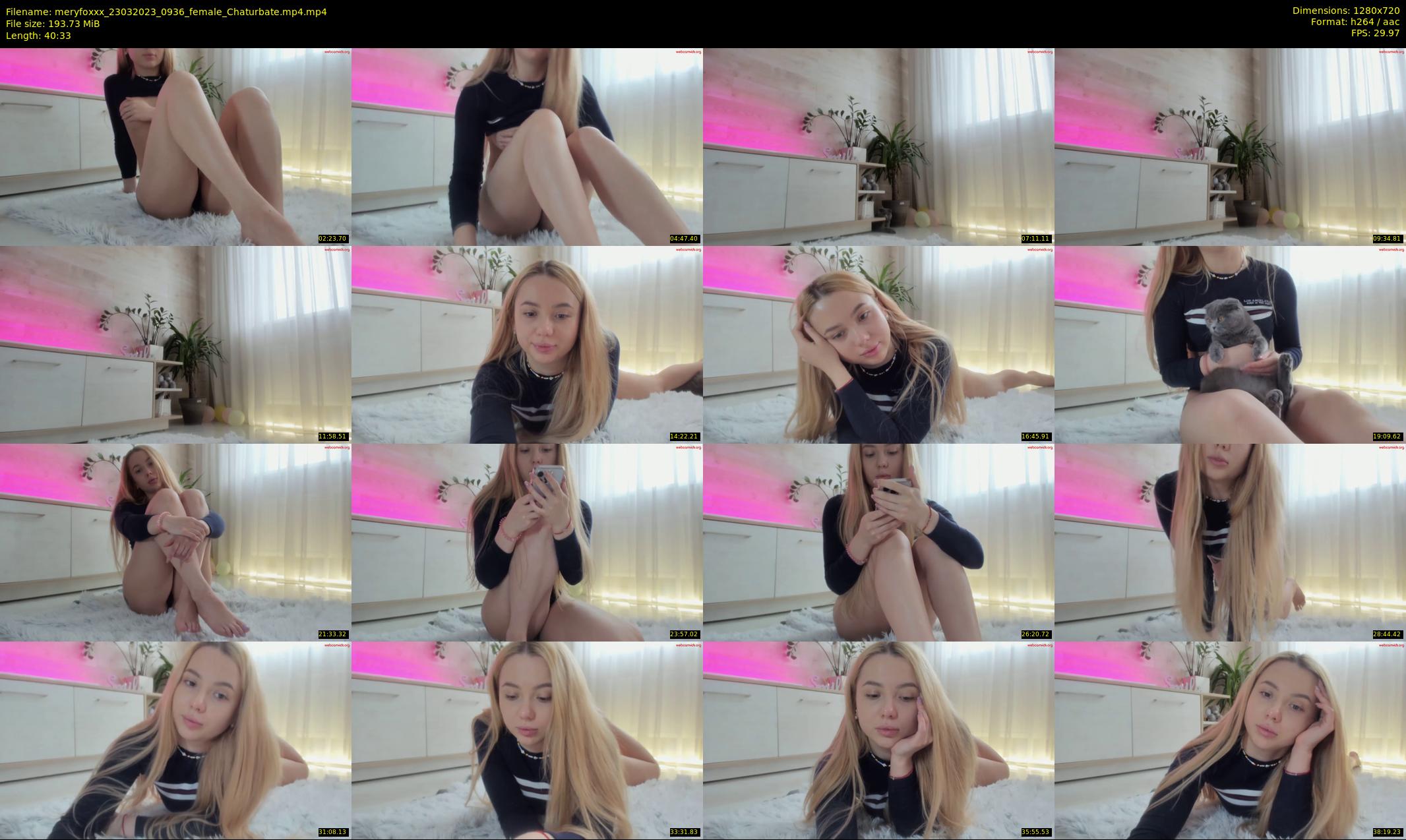 meryfoxxx — 41 minute Chaturbate female cam show recording, 720p, Mar 23, 2023
