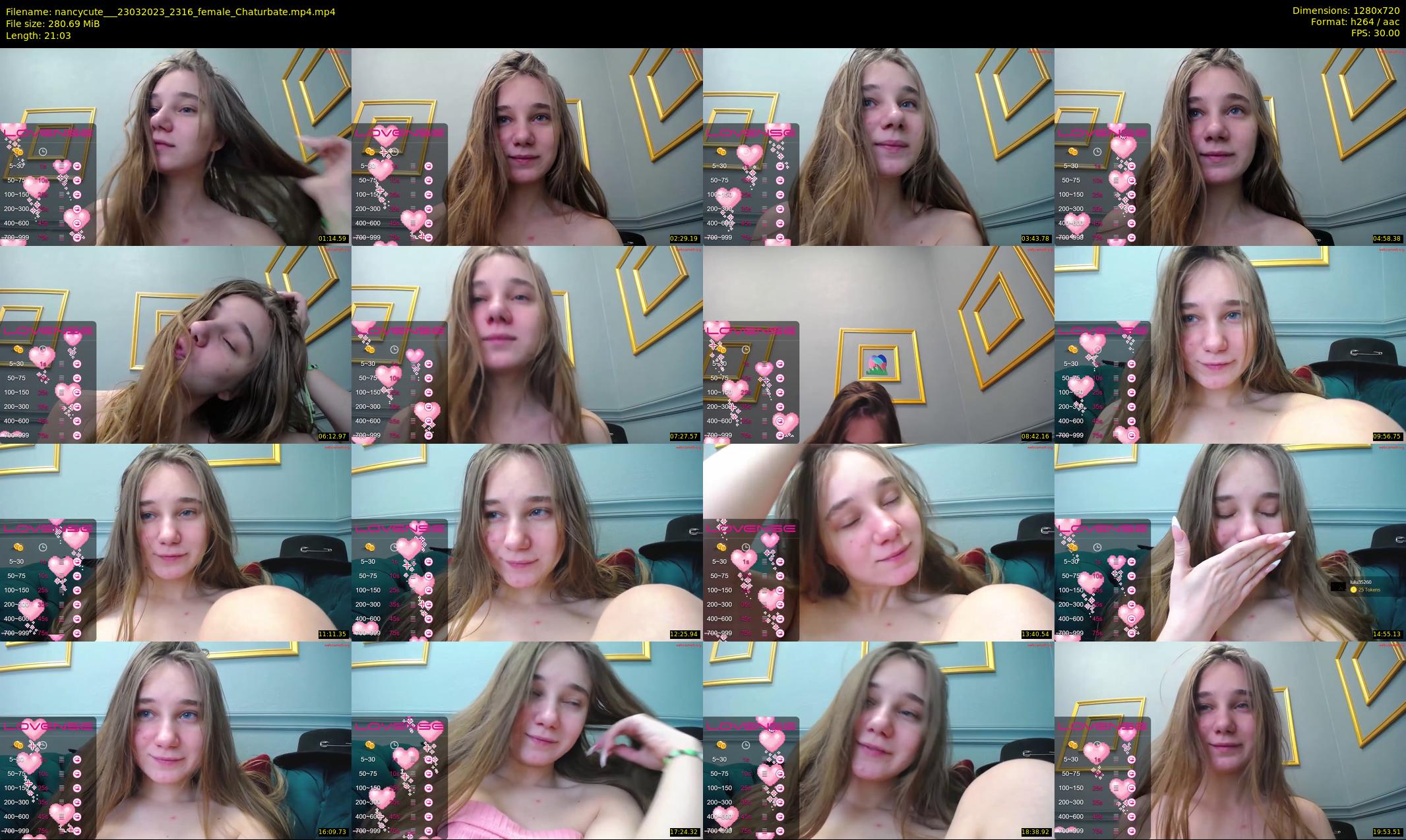 nancycute__ — 22 minute Chaturbate female cam show recording, 720p, Mar 23, 2023