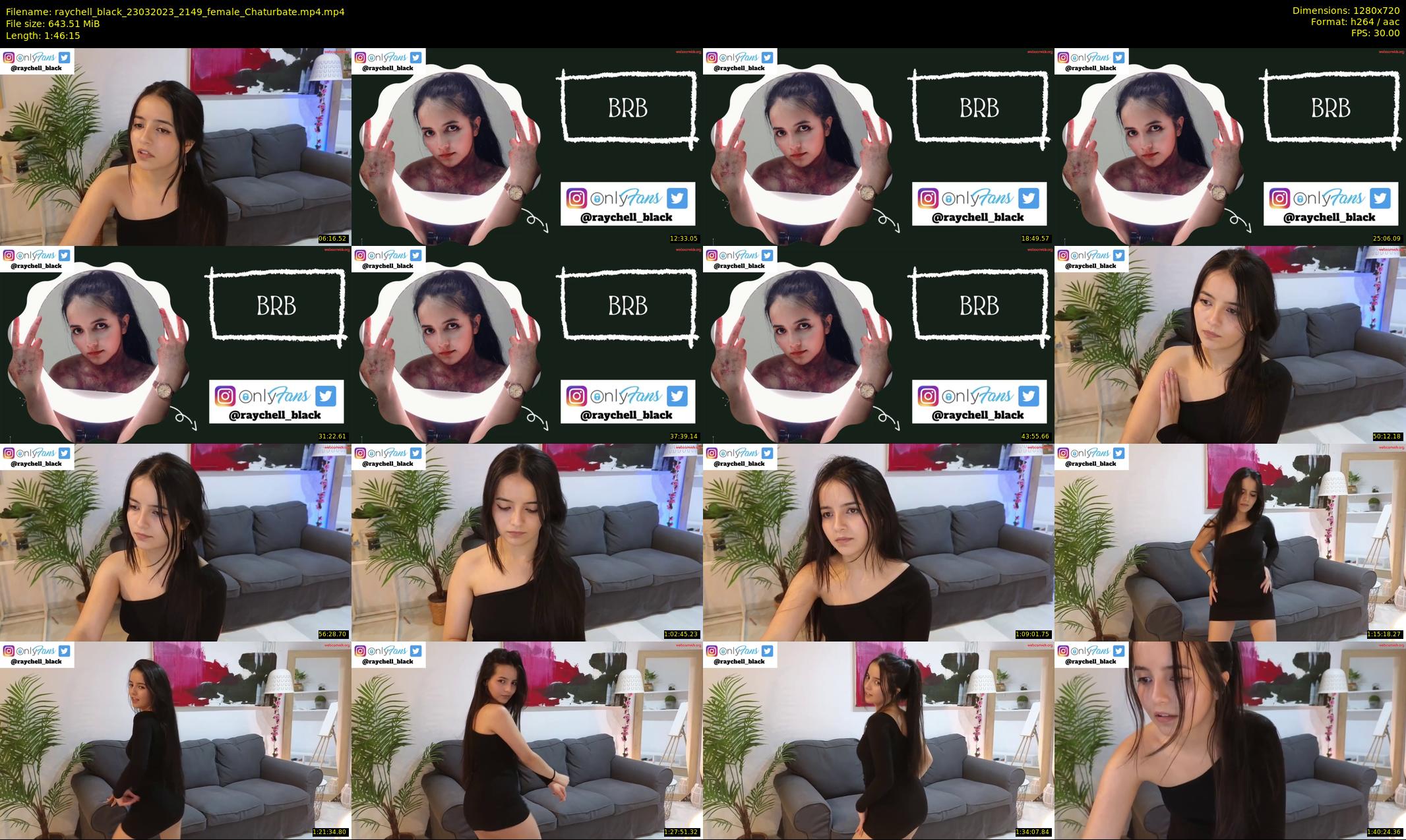 raychell_black — 107 minute Chaturbate female cam show recording, 720p, Mar 23, 2023