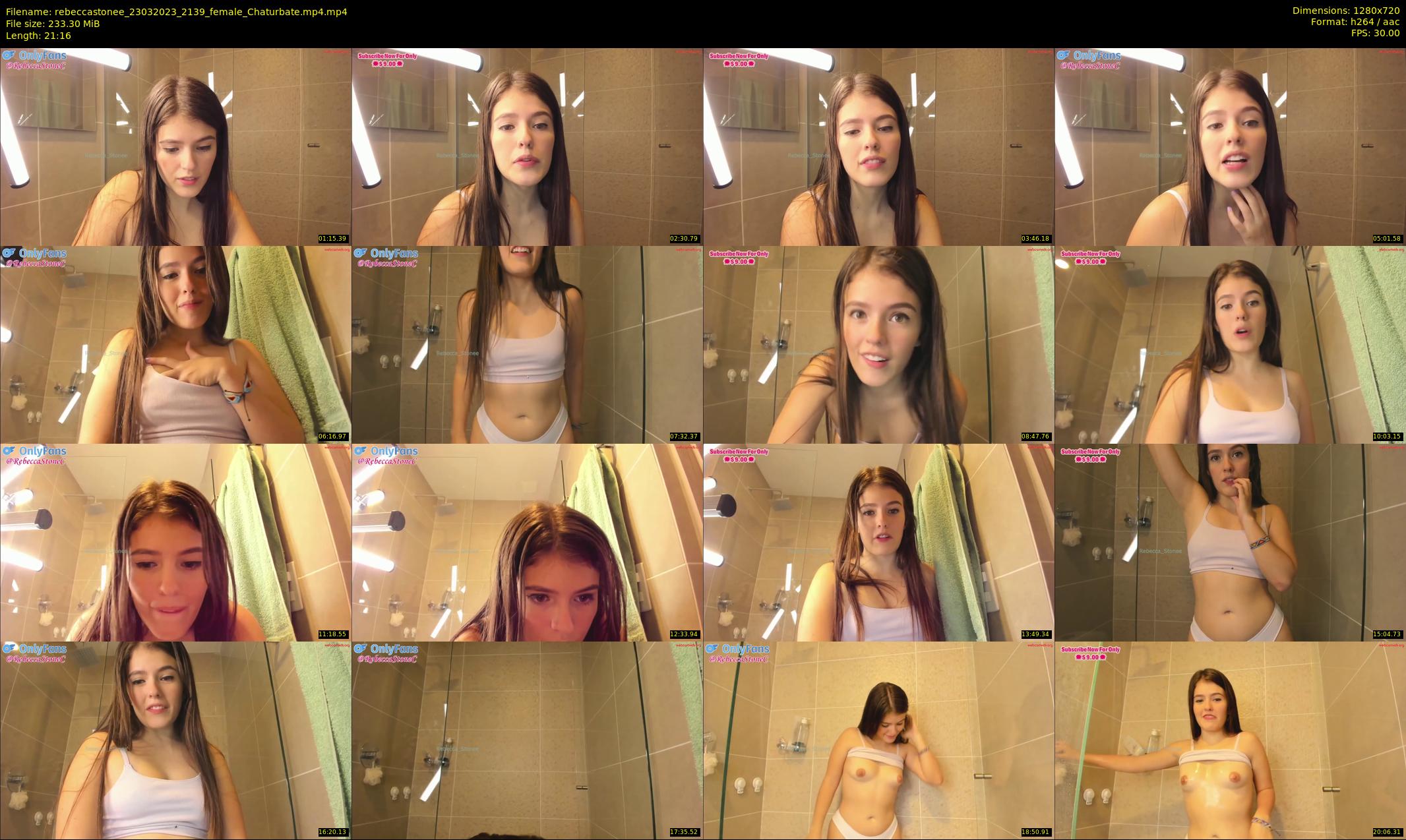 rebeccastonee — 22 minute Chaturbate female cam show recording, 720p, Mar 23, 2023