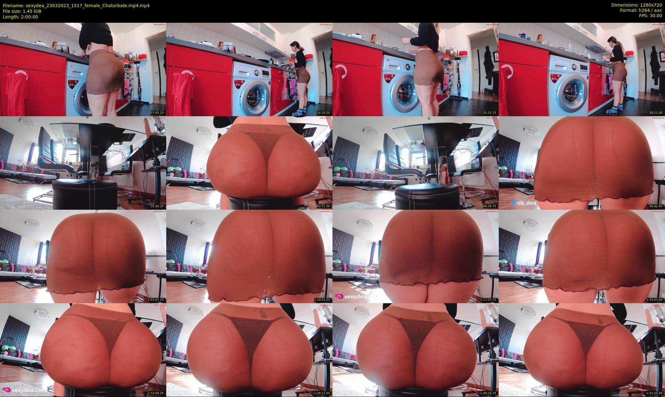 sexydea — 120 minute Chaturbate female cam show recording, 720p, Mar 23, 2023