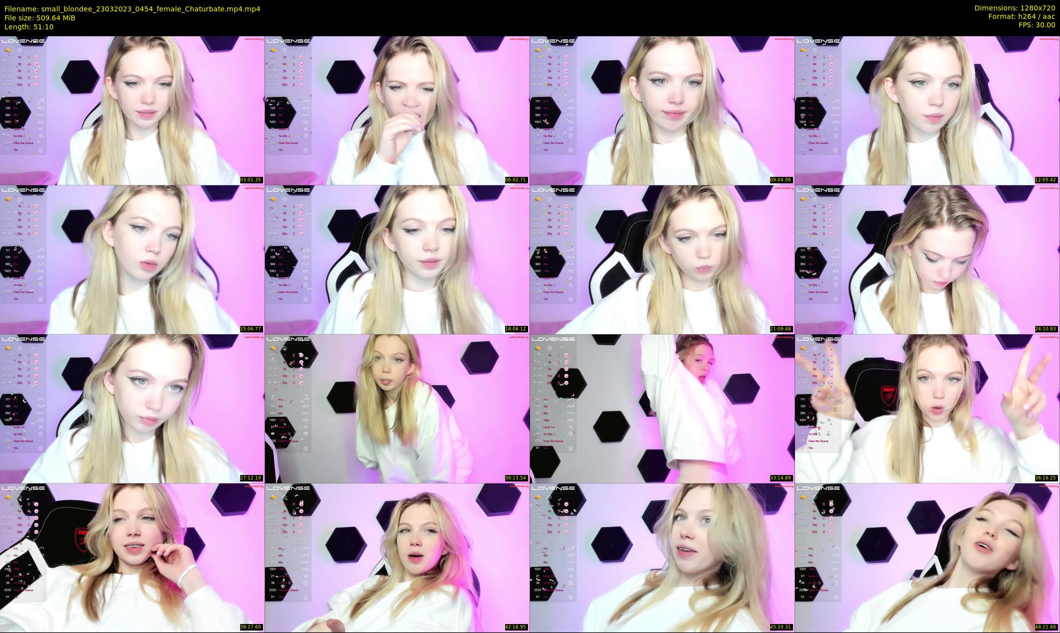 small_blondee — 52 minute Chaturbate female cam show recording, 720p, Mar 23, 2023