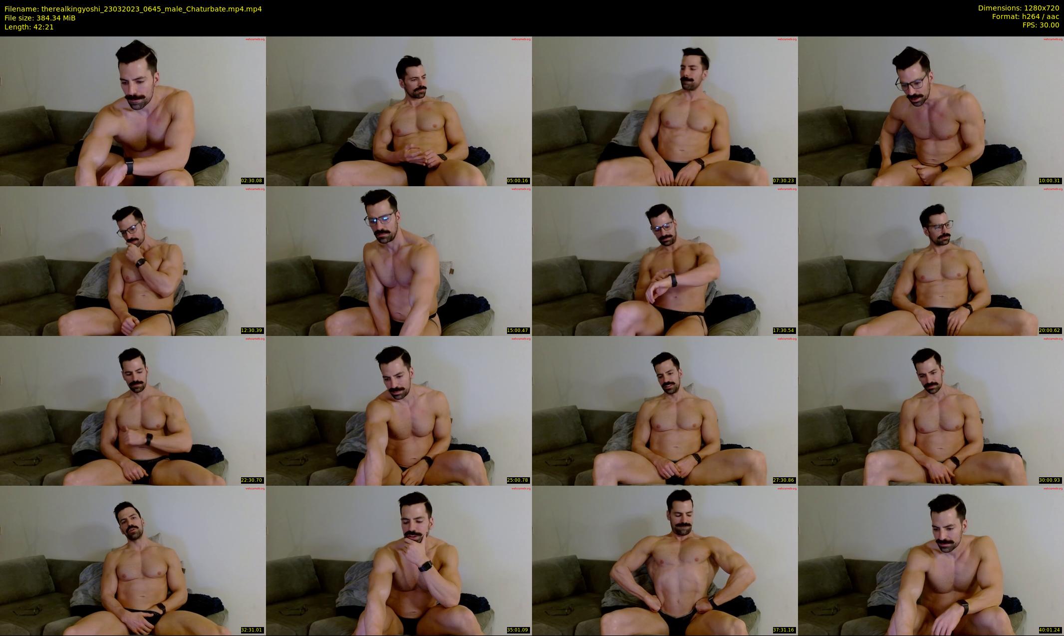 therealkingyoshi — 43 minute Chaturbate male cam show recording, 720p, Mar 23, 2023