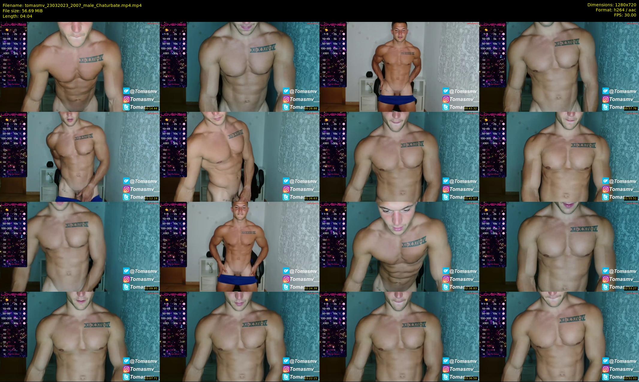 tomasmv — 5 minute Chaturbate male cam show recording, 720p, Mar 23, 2023