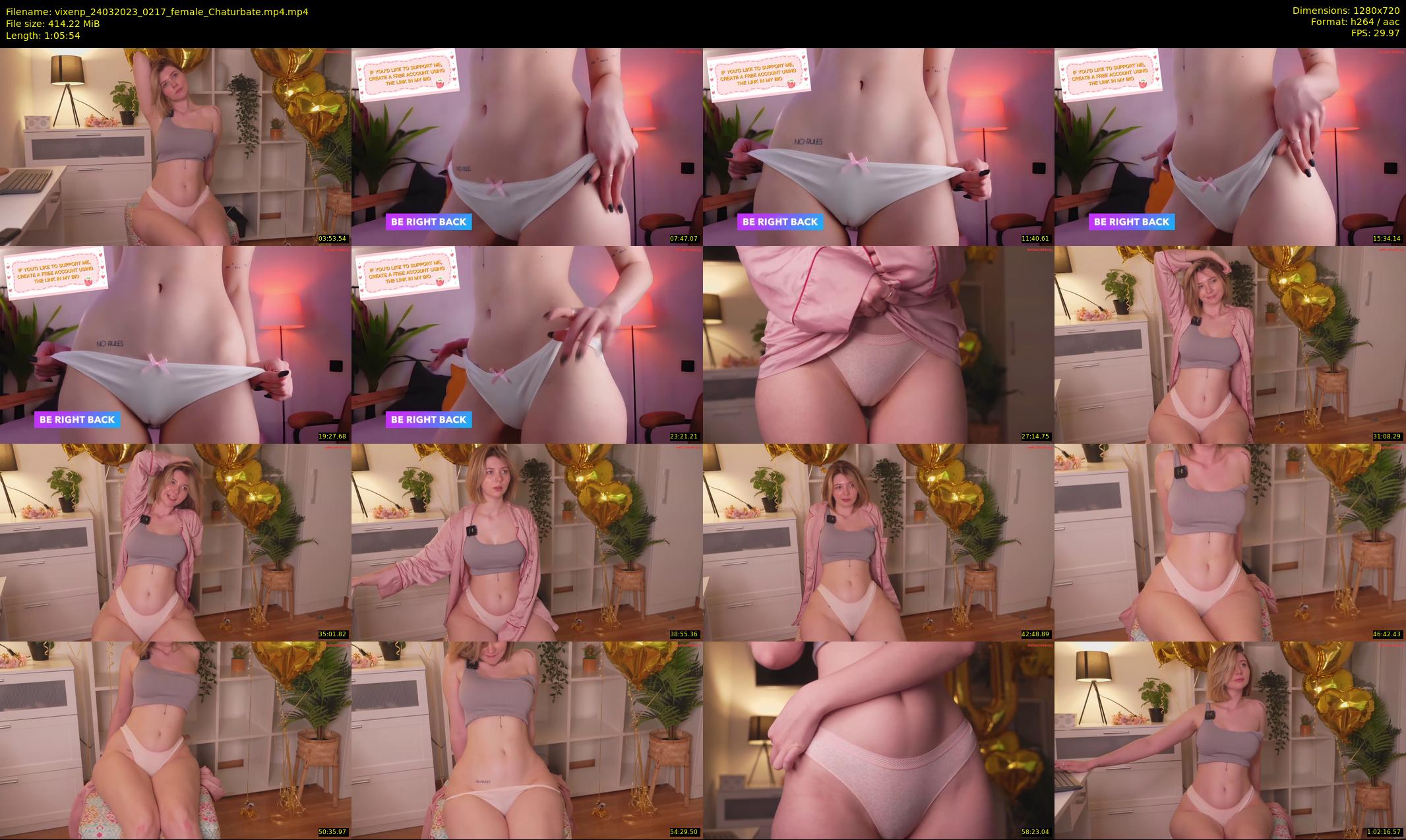 vixenp — 66 minute Chaturbate female cam show recording, 720p, Mar 24, 2023