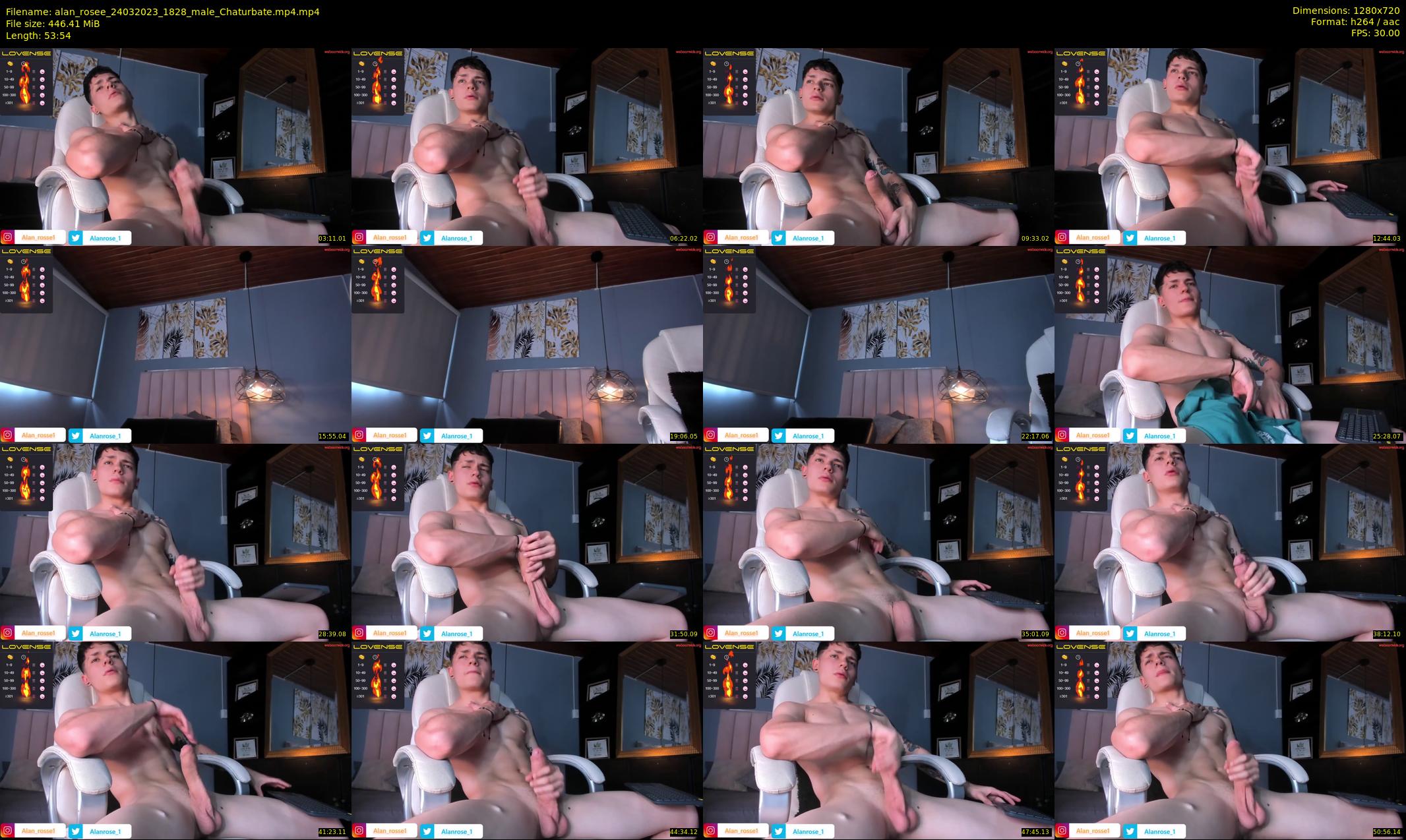 alan_rosee — 54 minute Chaturbate male cam show recording, 720p, Mar 24, 2023