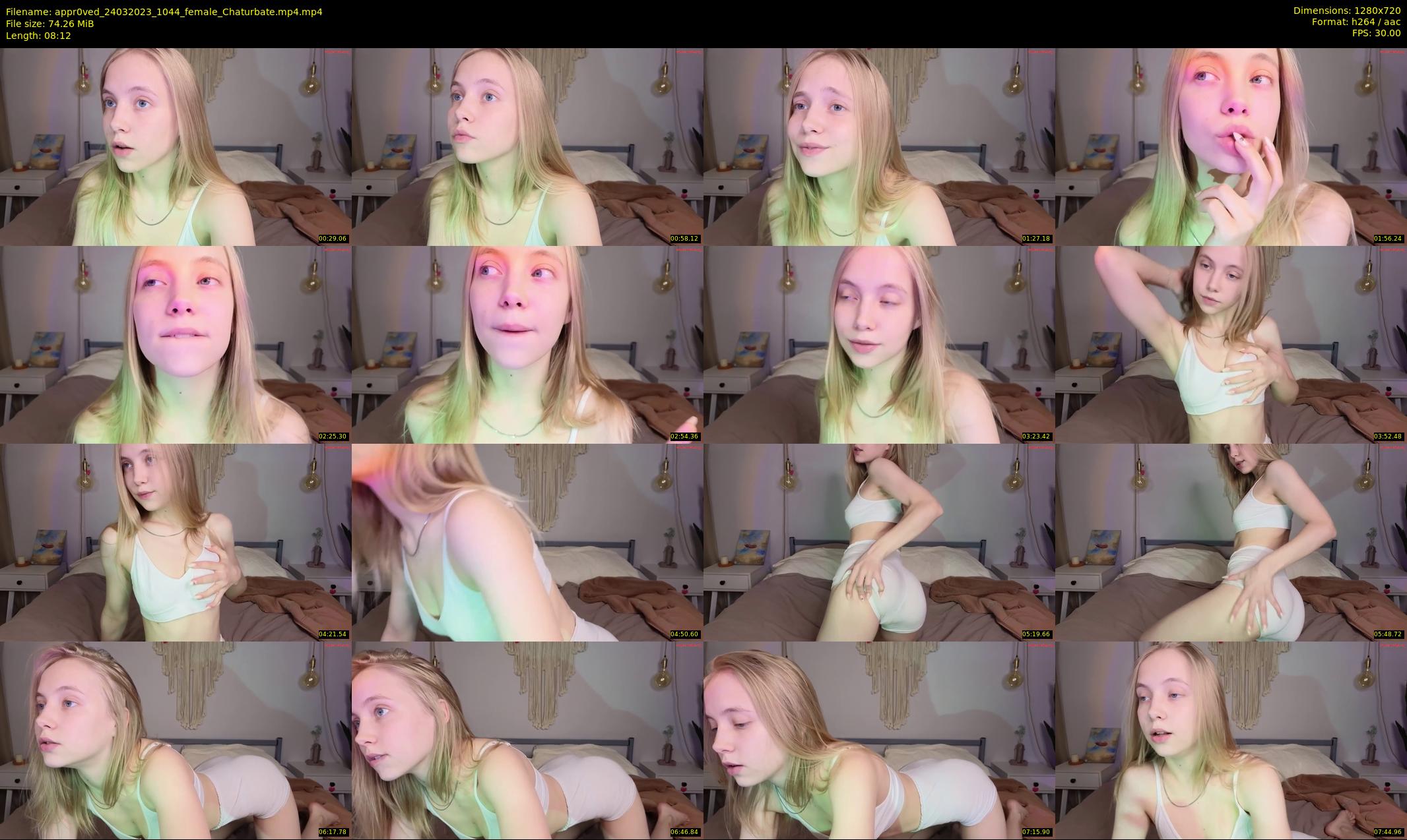 appr0ved — 9 minute Chaturbate female cam show recording, 720p, Mar 24, 2023