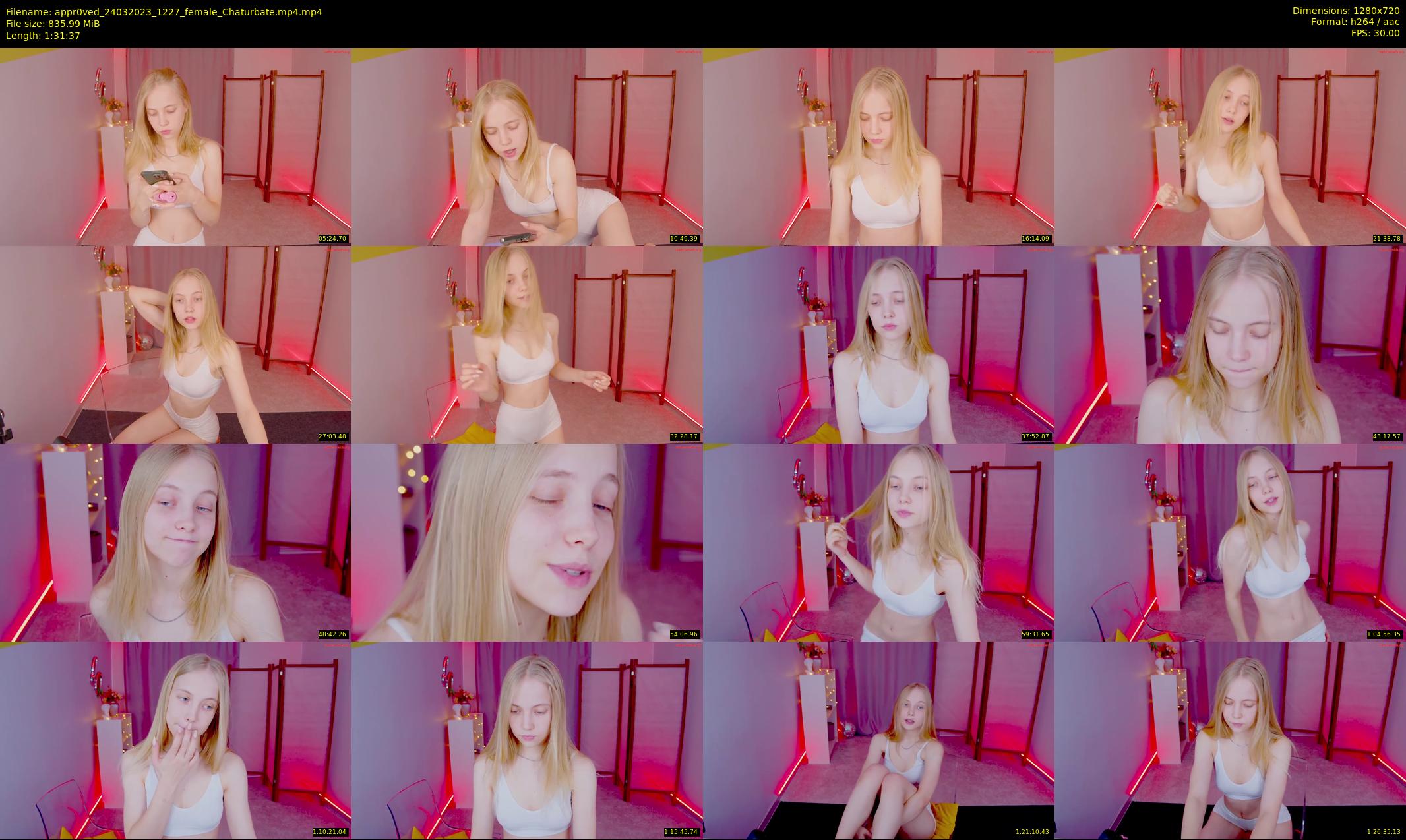 appr0ved — 92 minute Chaturbate female cam show recording, 720p, Mar 24, 2023