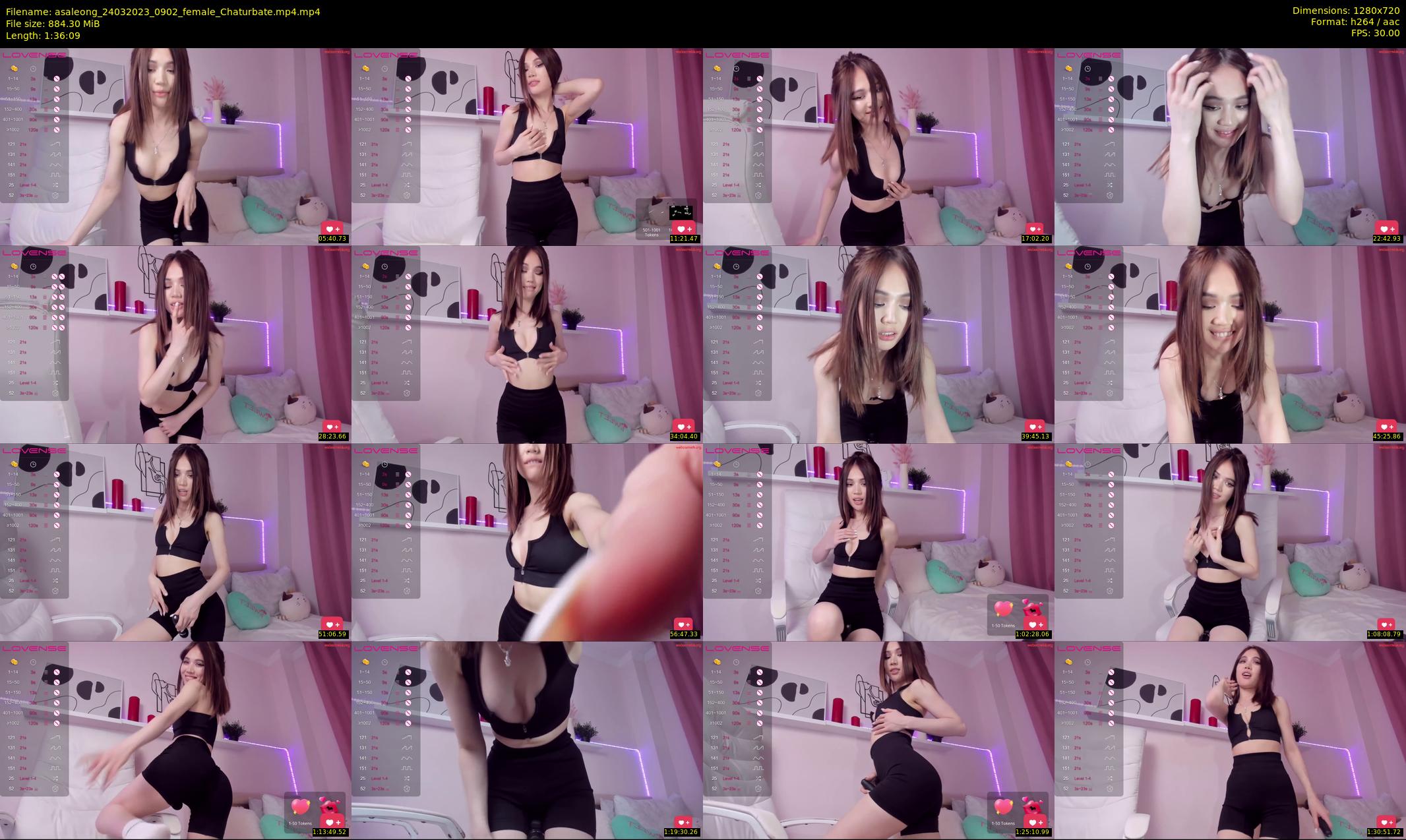 asaleong — 97 minute Chaturbate female cam show recording, 720p, Mar 24, 2023