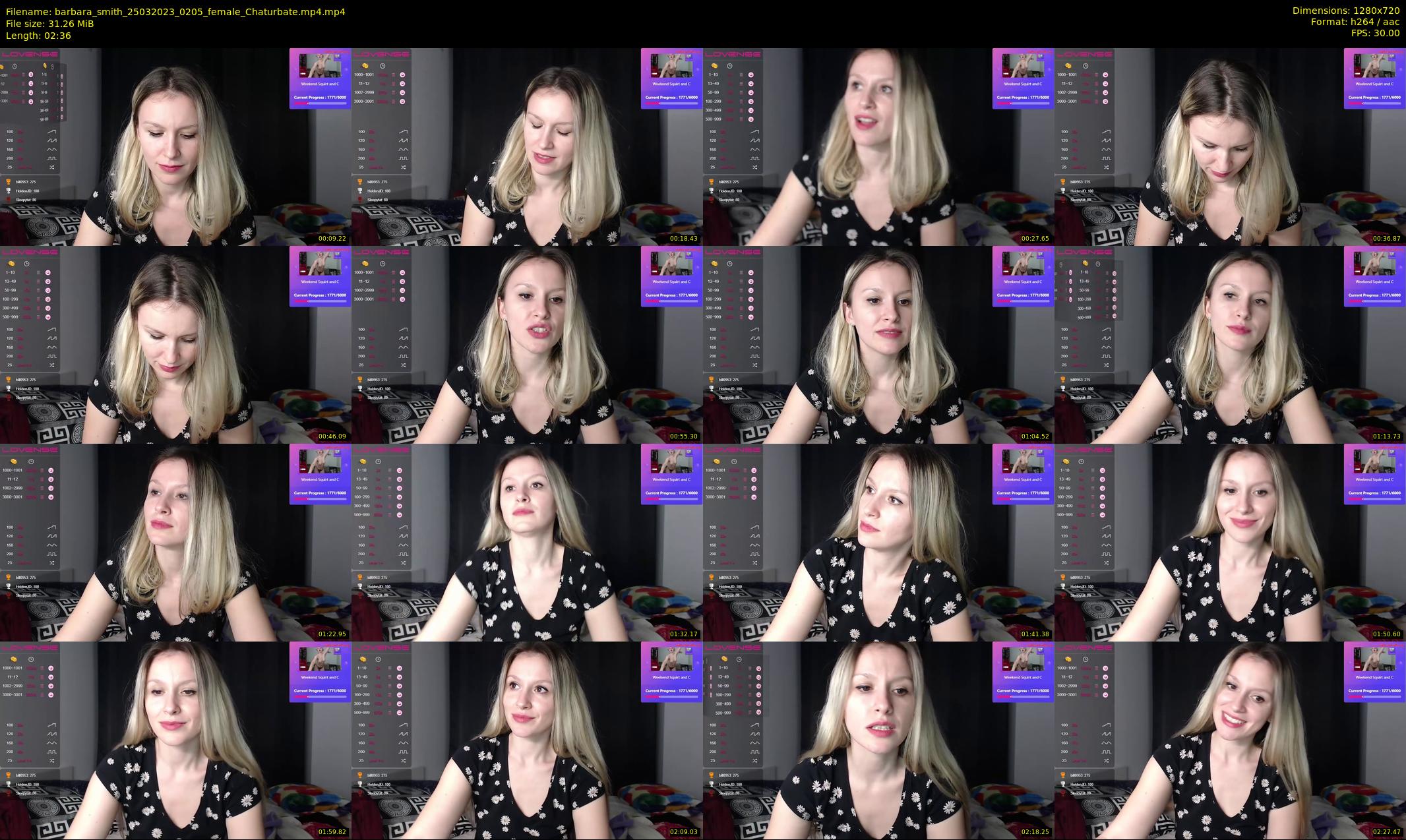 barbara_smith — 3 minute Chaturbate female cam show recording, 720p, Mar 25, 2023