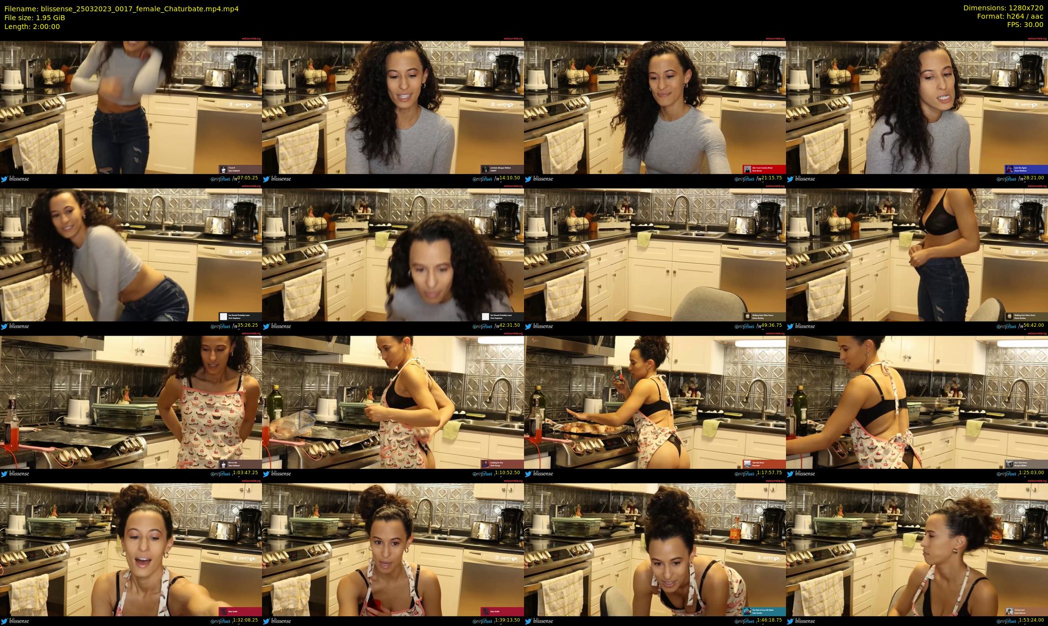blissense — 120 minute Chaturbate female cam show recording, 720p, Mar 25, 2023
