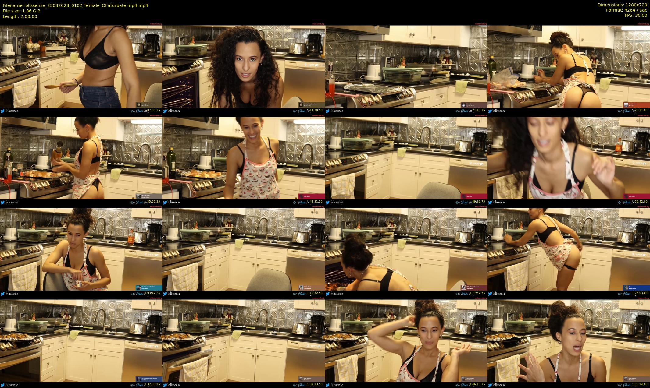 blissense — 120 minute Chaturbate female cam show recording, 720p, Mar 25, 2023