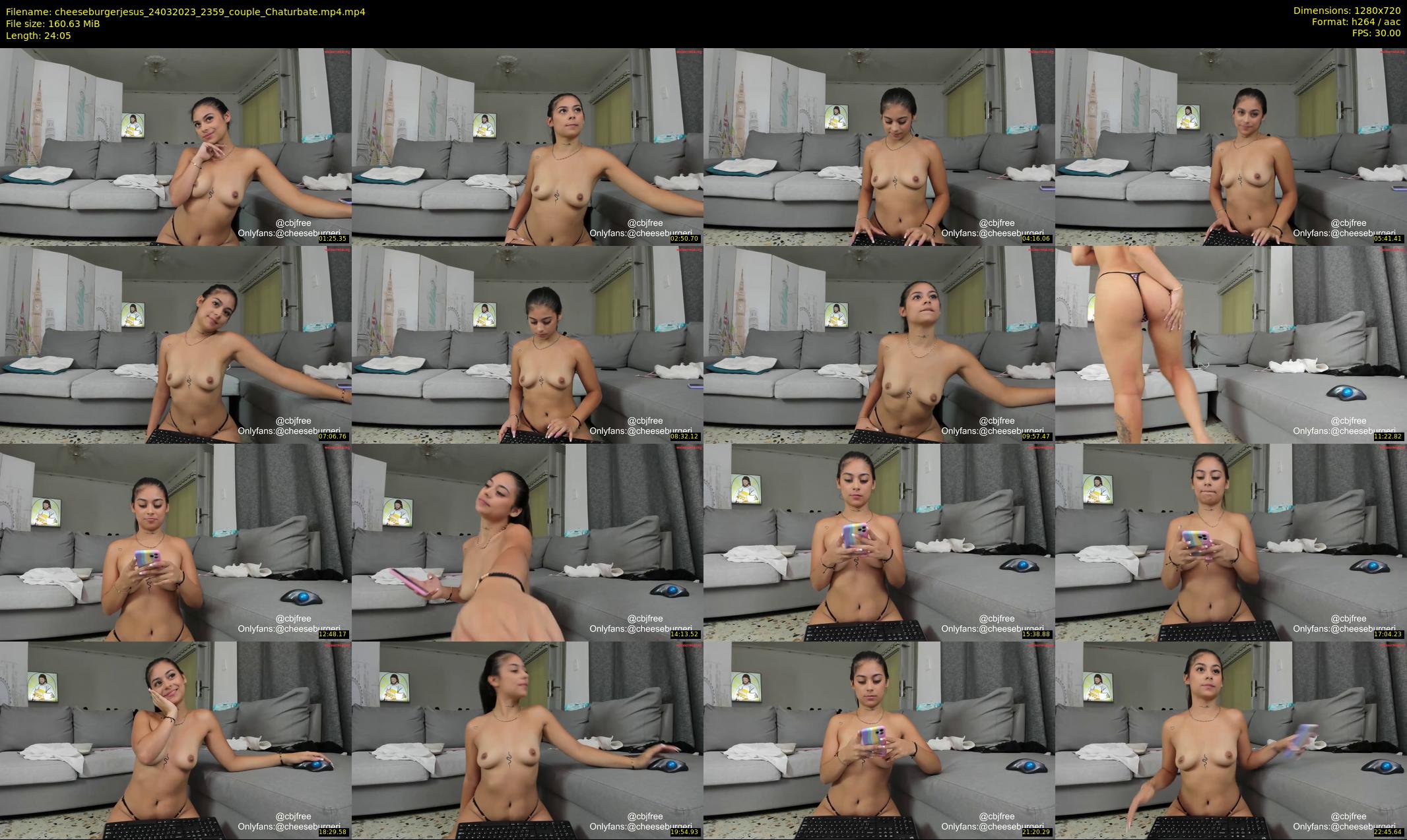 cheeseburgerjesus — 25 minute Chaturbate couple cam show recording, 720p, Mar 24, 2023
