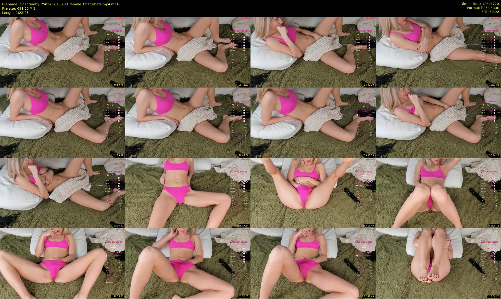 cinacramby — 83 minute Chaturbate female cam show recording, 720p, Mar 25, 2023