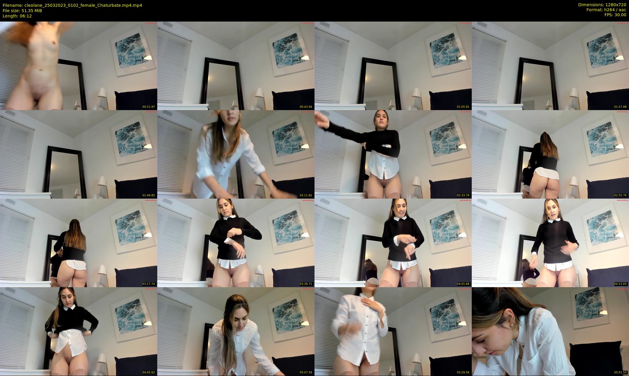 cleolane — 7 minute Chaturbate female cam show recording, 720p, Mar 25, 2023