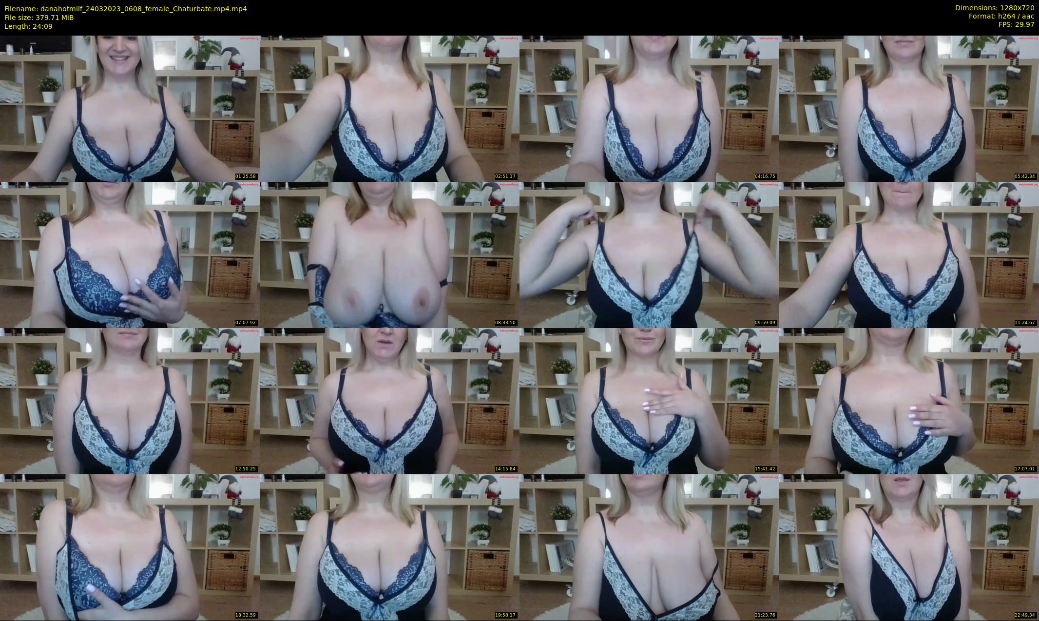 danahotmilf — 25 minute Chaturbate female cam show recording, 720p, Mar 24, 2023