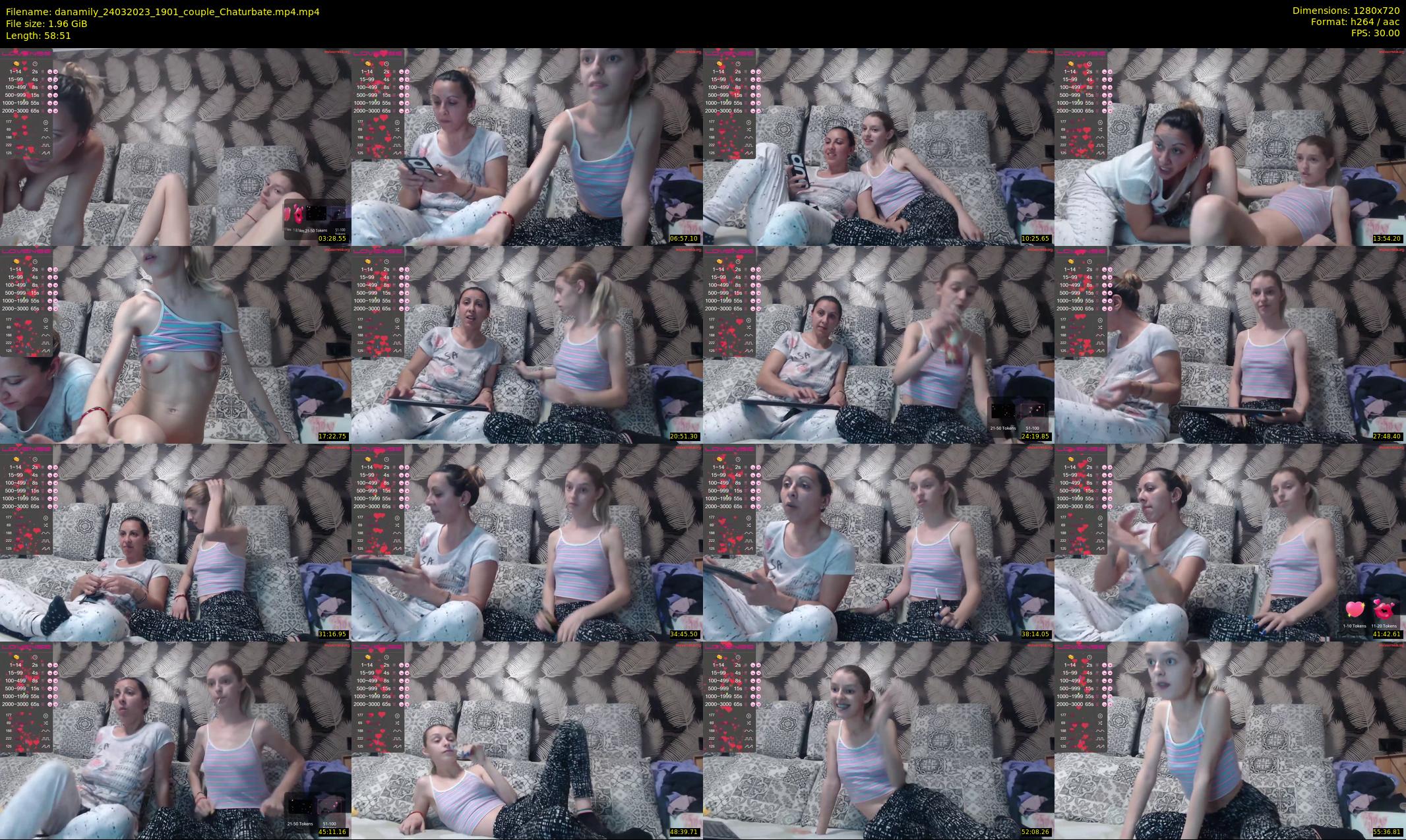 danamily — 59 minute Chaturbate female cam show recording, 720p, Mar 24, 2023