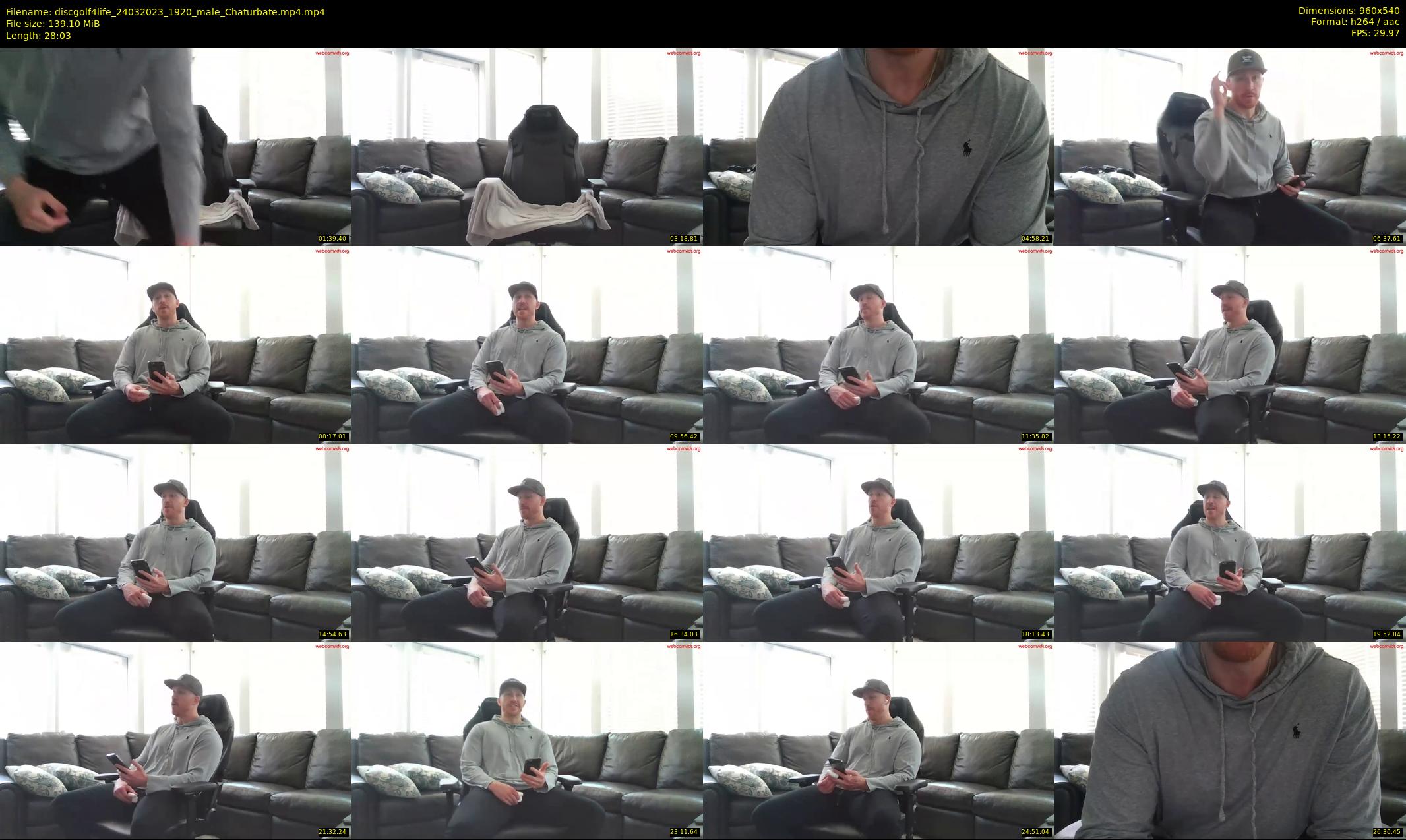 discgolf4life — 29 minute Chaturbate male cam show recording, 480p, Mar 24, 2023