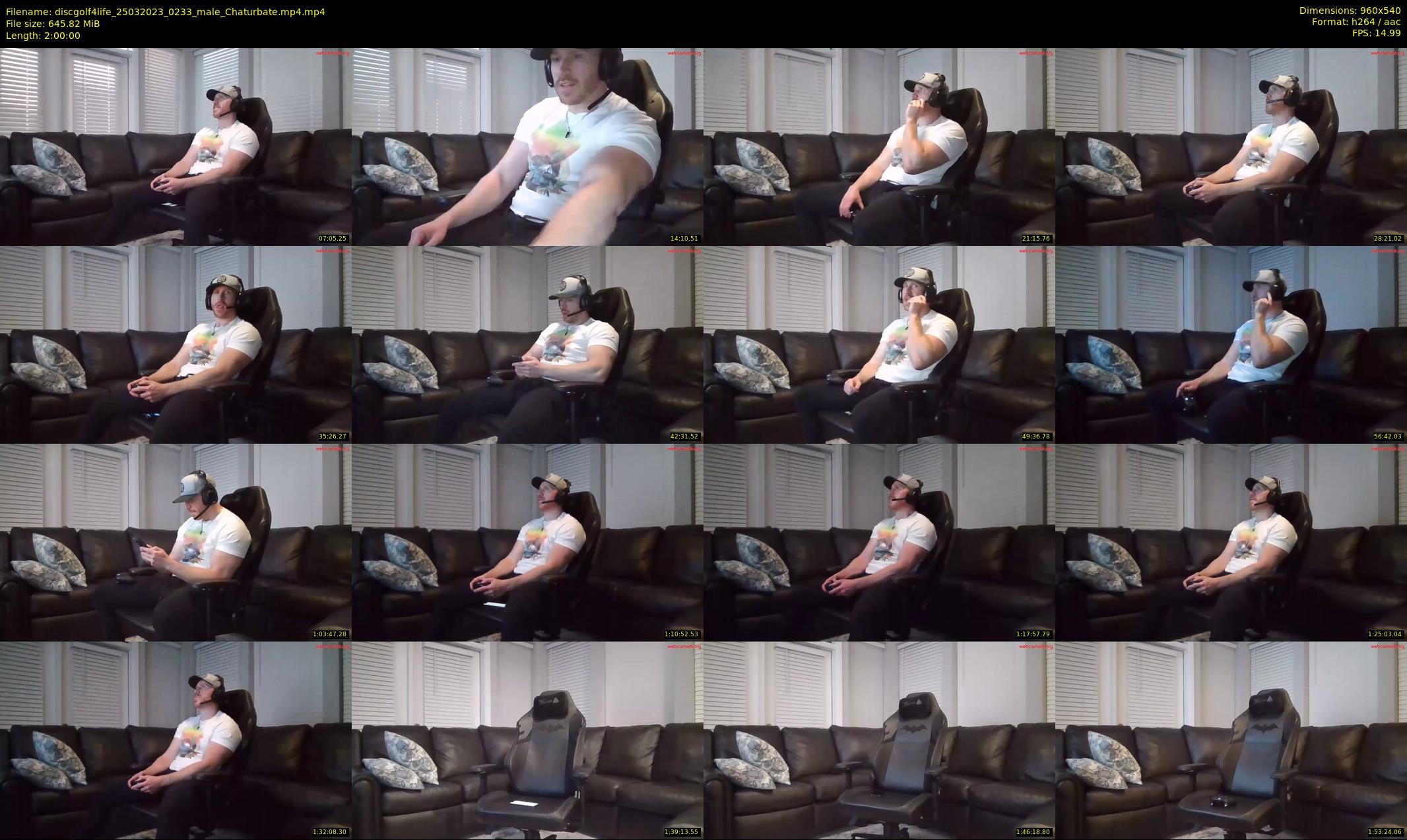 discgolf4life — 120 minute Chaturbate male cam show recording, 480p, Mar 25, 2023