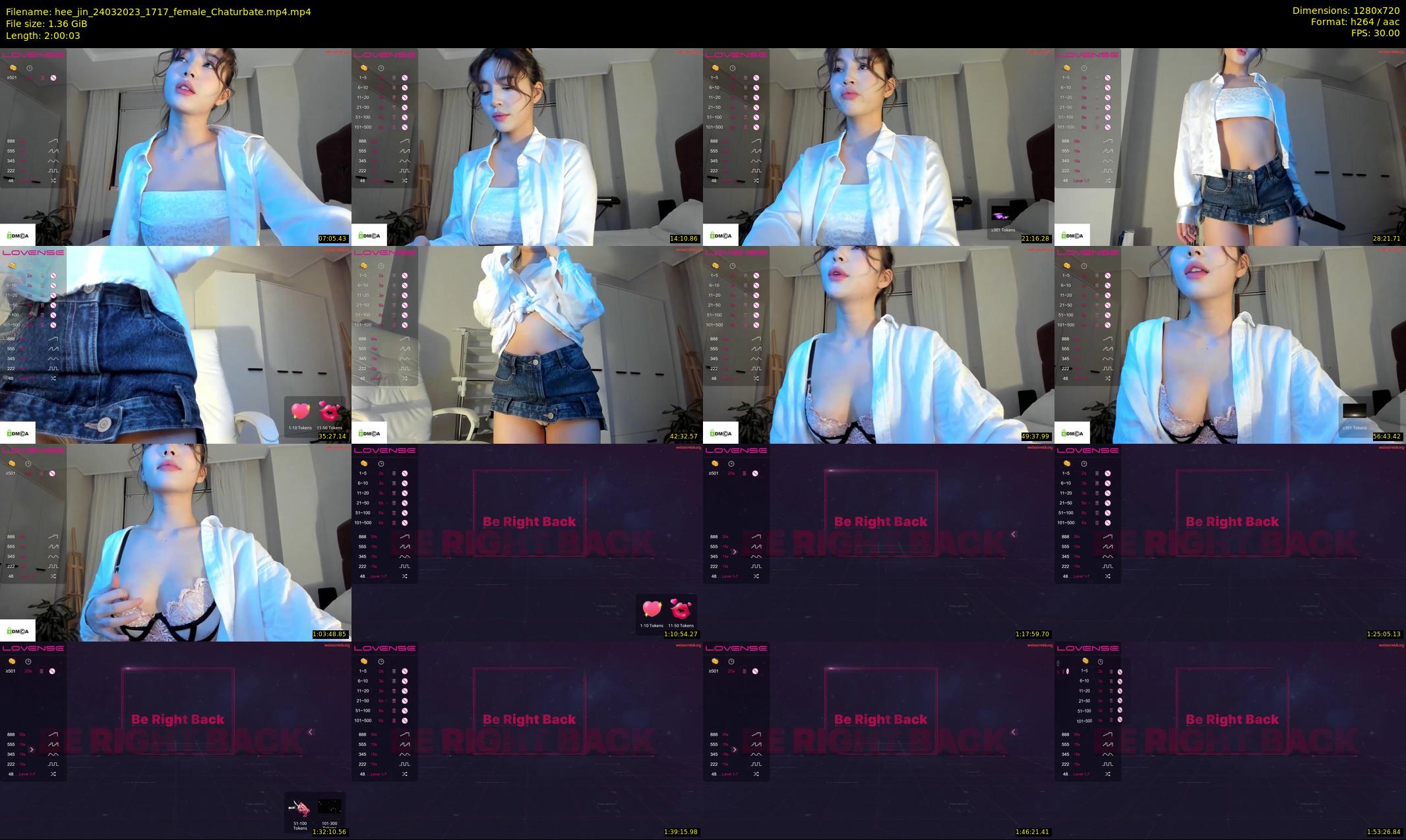 hee_jin — 121 minute Chaturbate female cam show recording, 720p, Mar 24, 2023