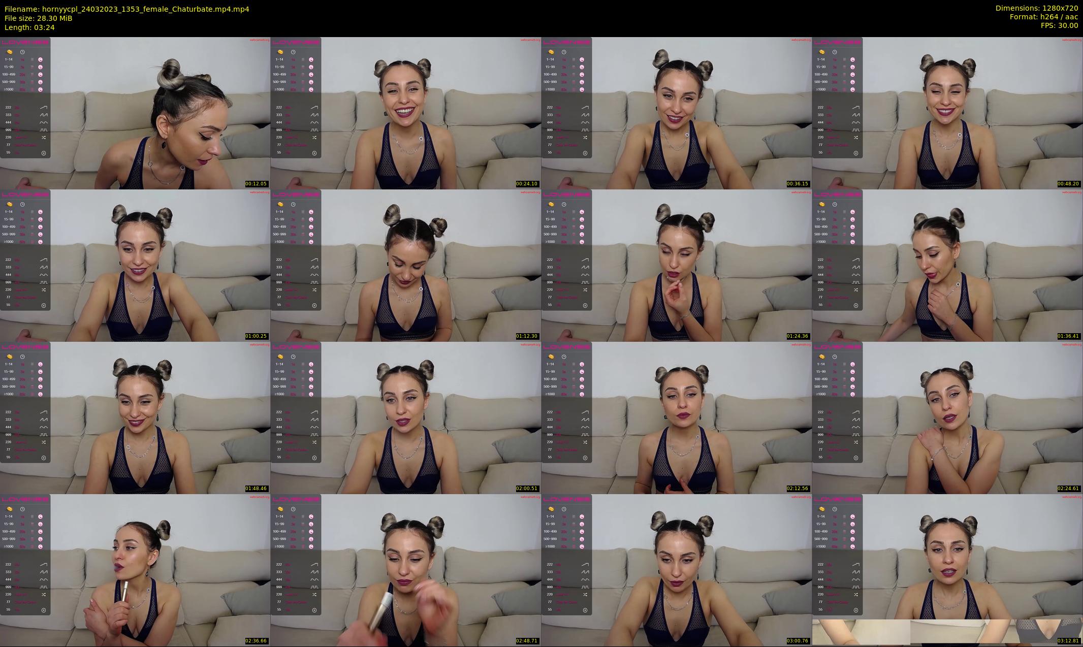 hornyycpl — 4 minute Chaturbate couple cam show recording, 720p, Mar 24, 2023