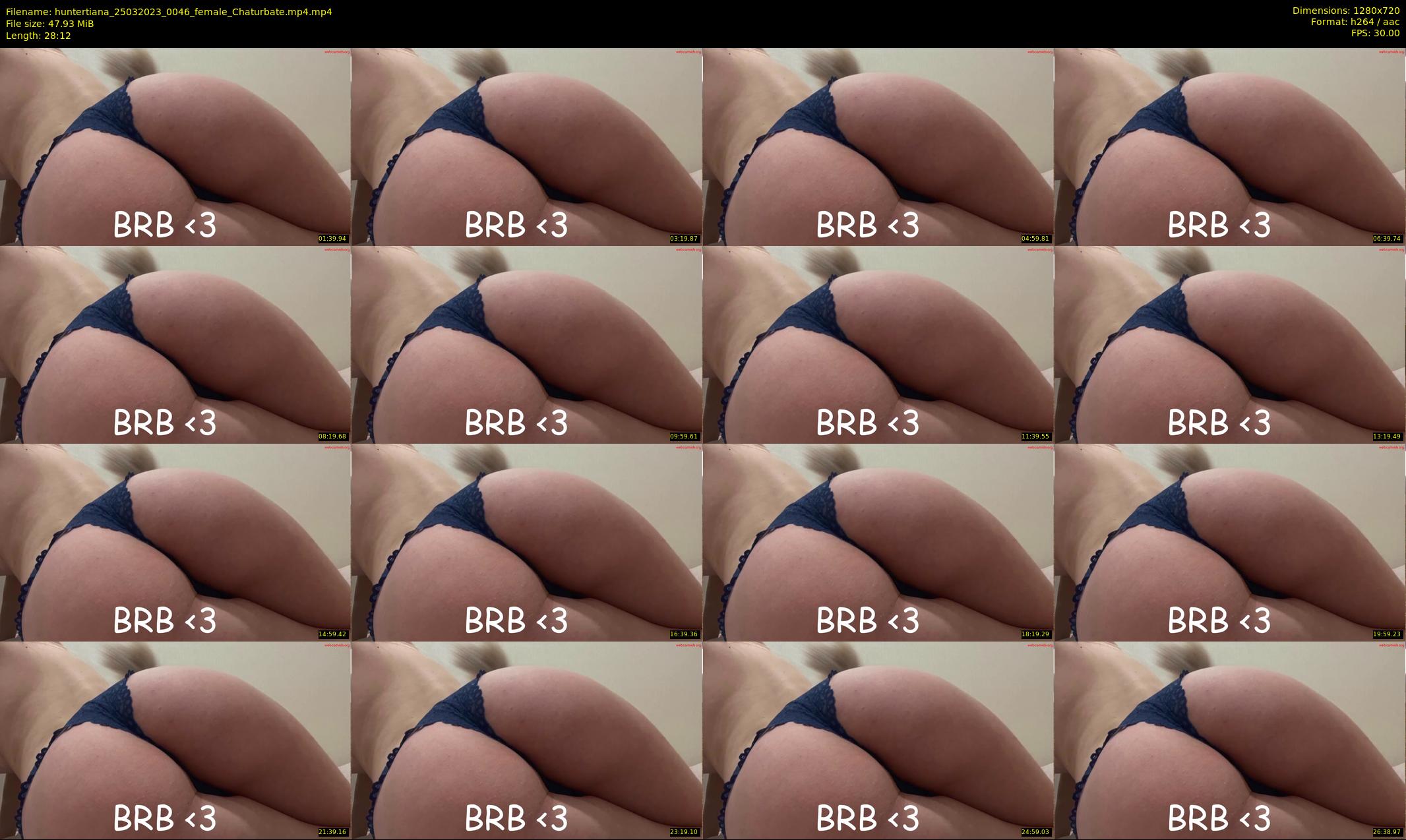 huntertiana — 29 minute Chaturbate female cam show recording, 720p, Mar 25, 2023