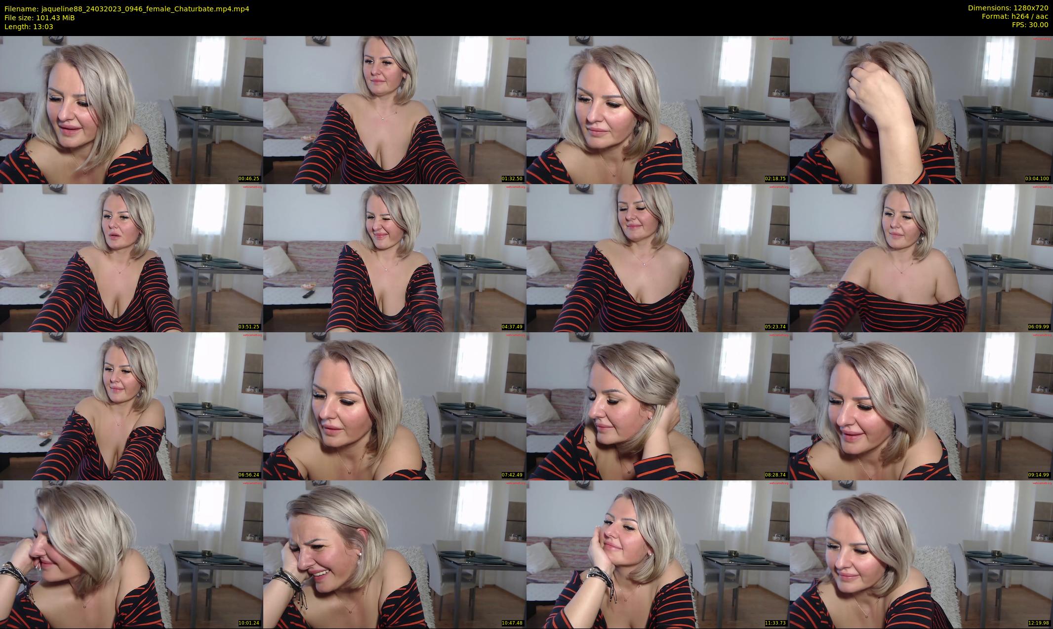 jaqueline88 — 14 minute Chaturbate female cam show recording, 720p, Mar 24, 2023