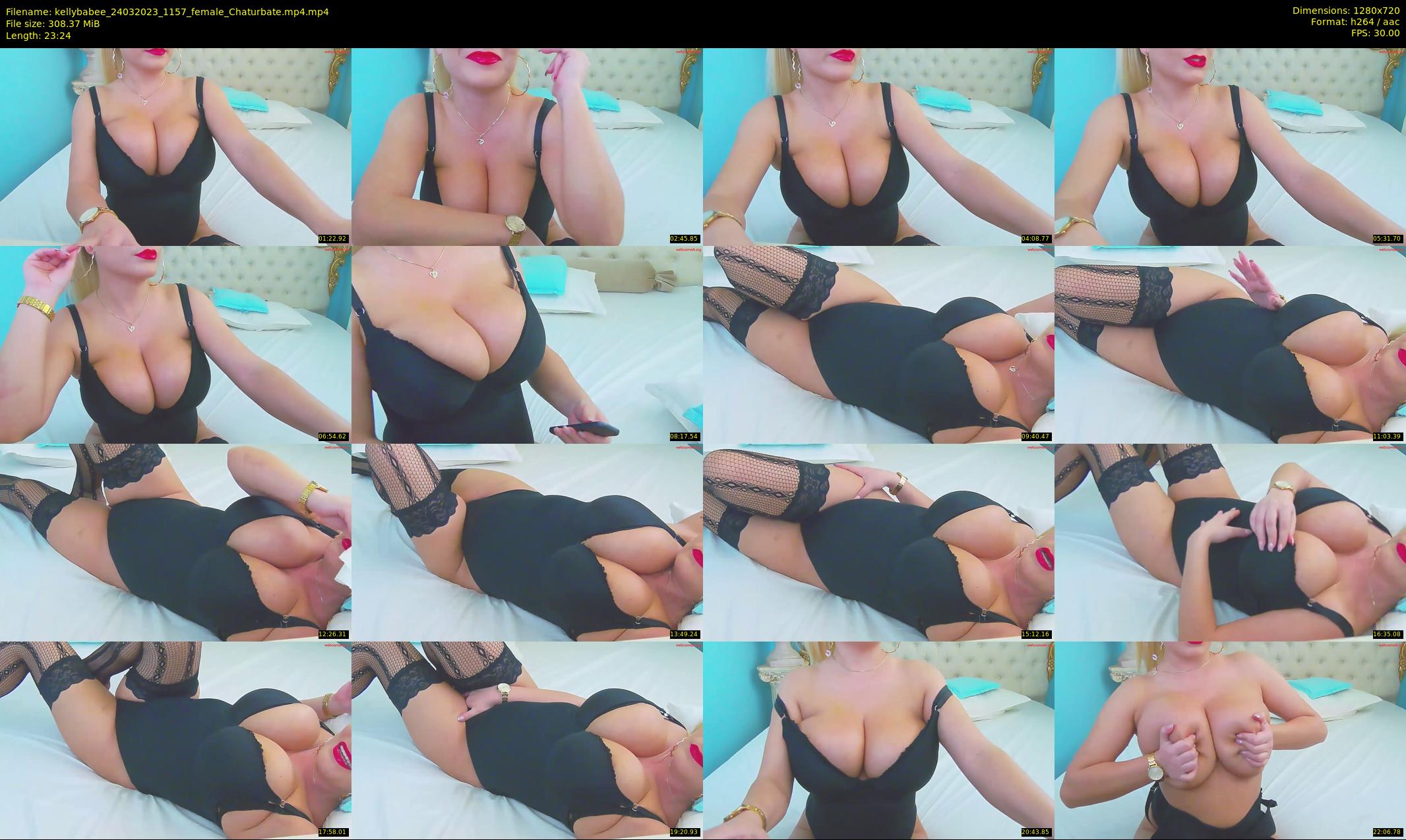 kellybabee — 24 minute Chaturbate female cam show recording, 720p, Mar 24, 2023