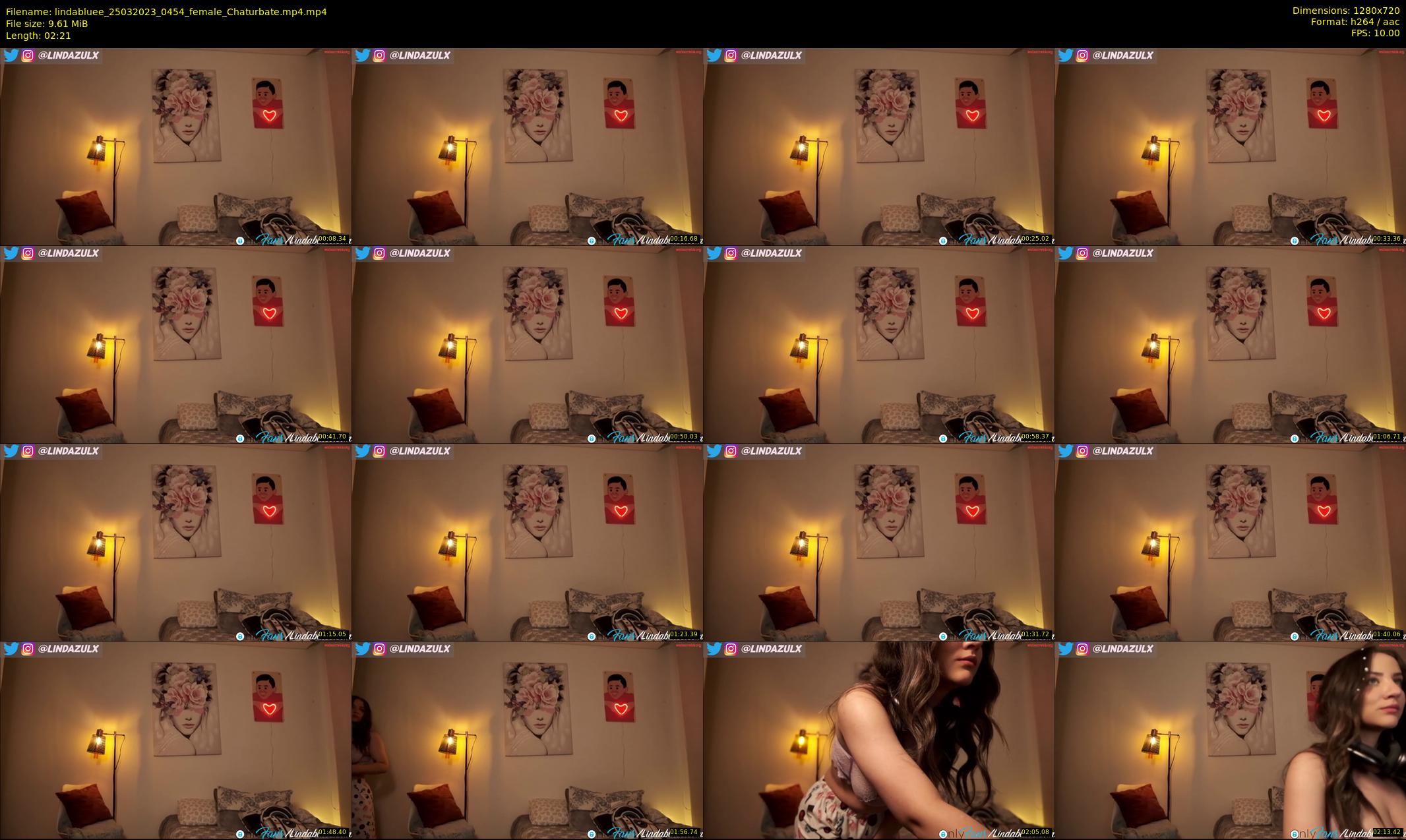lindabluee — 3 minute Chaturbate female cam show recording, 720p, Mar 25, 2023