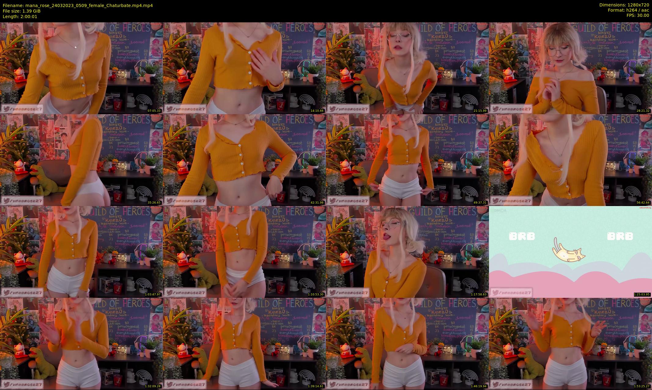 mana_rose — 121 minute Chaturbate female cam show recording, 720p, Mar 24, 2023
