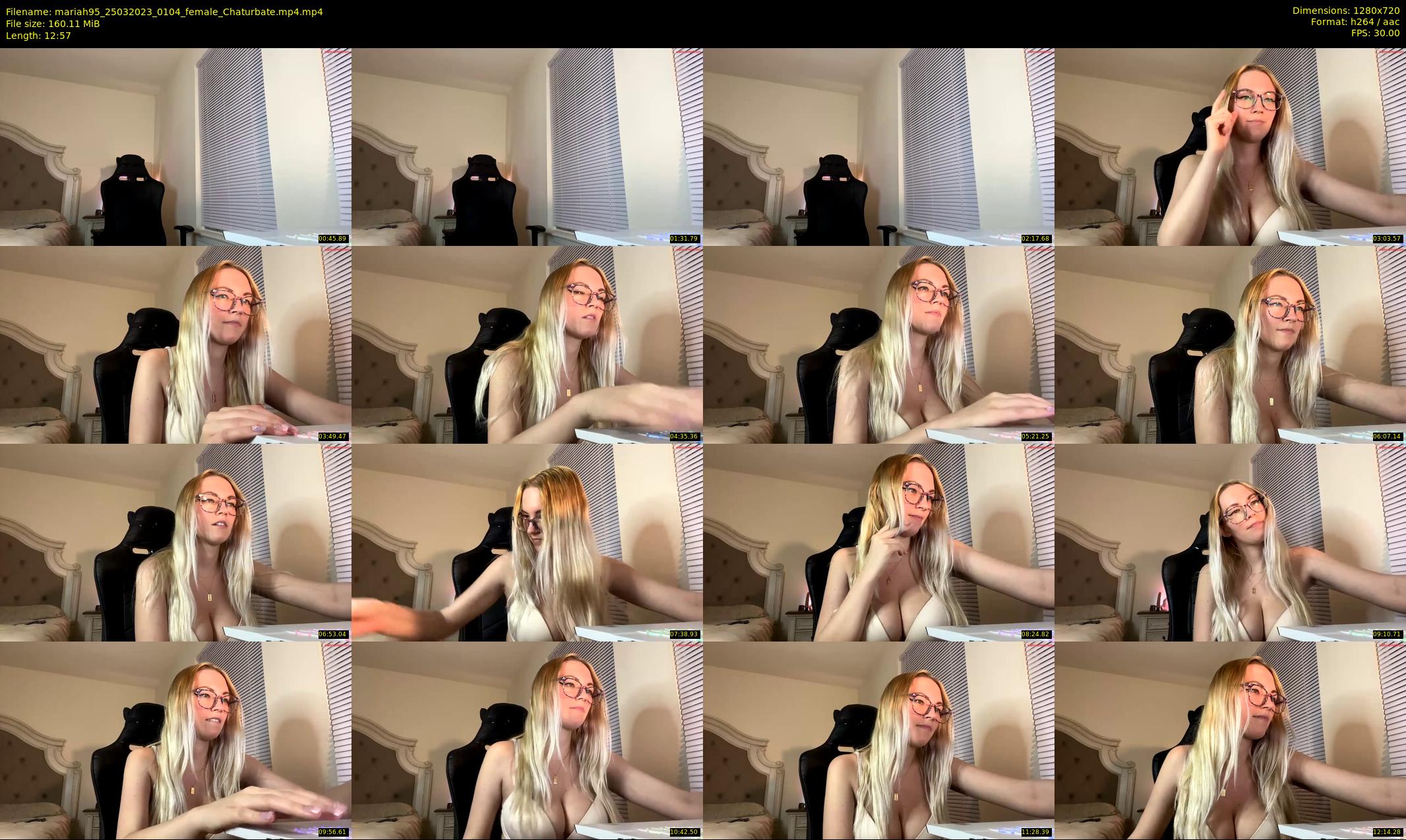 mariah95 — 13 minute Chaturbate female cam show recording, 720p, Mar 25, 2023