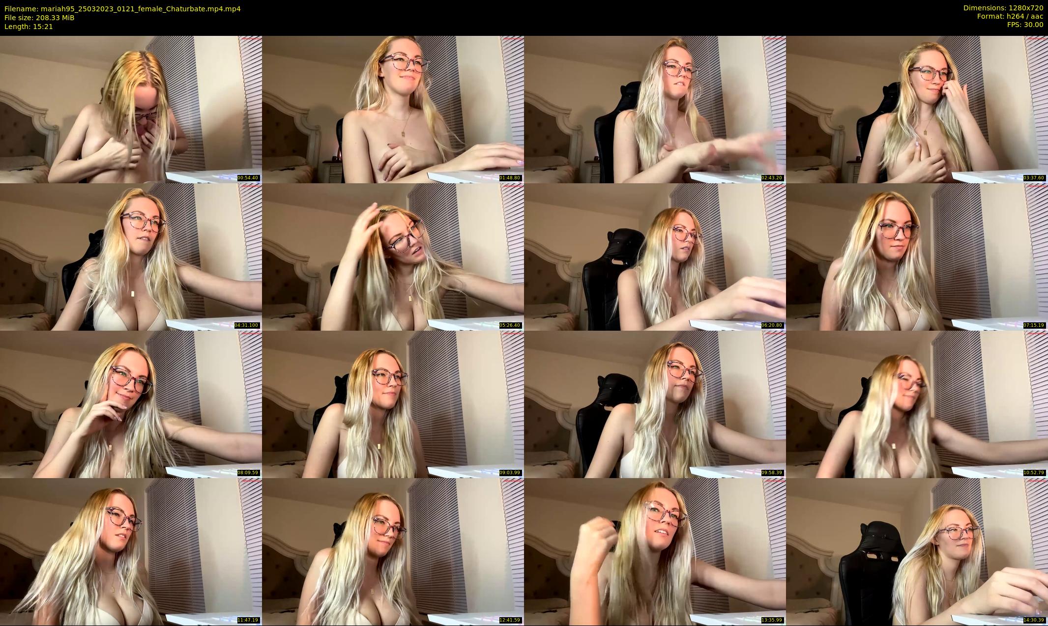 mariah95 — 16 minute Chaturbate female cam show recording, 720p, Mar 25, 2023